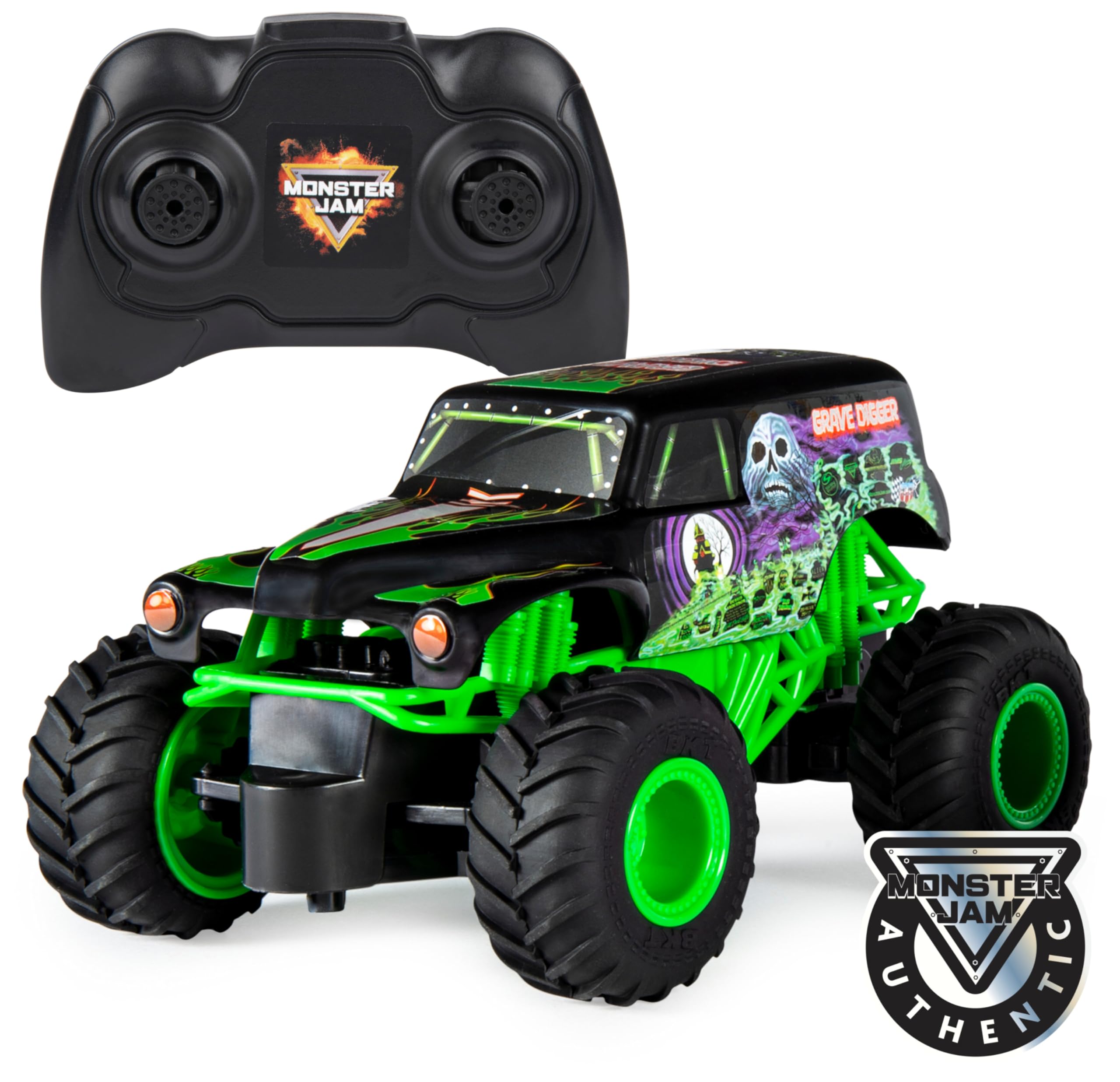 Monster Jam Grave Digger RC Truck - 1:24 Scale, 2.4 GHz Control | Ages 4+