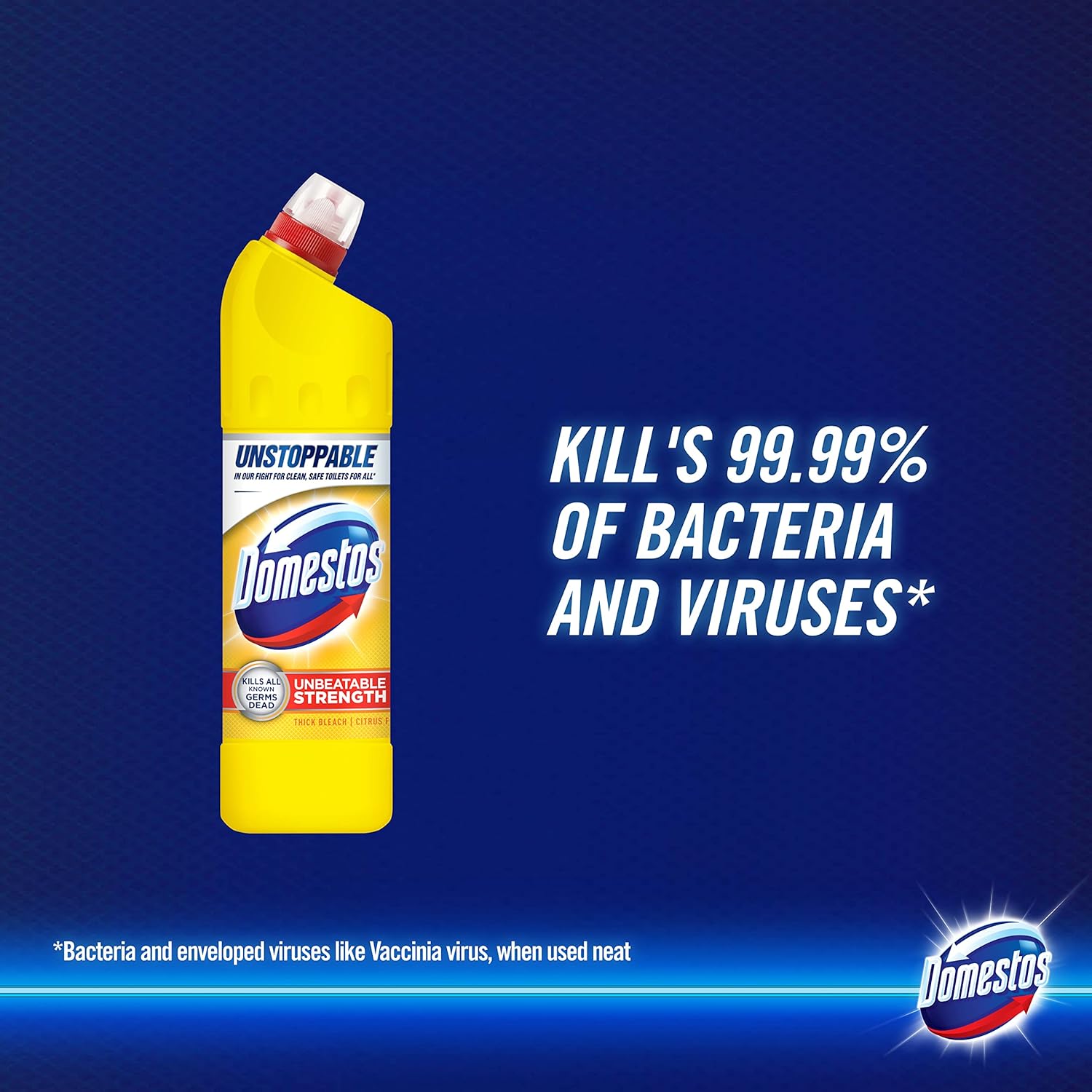 Domestos - Citrus Fresh Dicker Bleichmittel-Desinfektionsreiniger 5