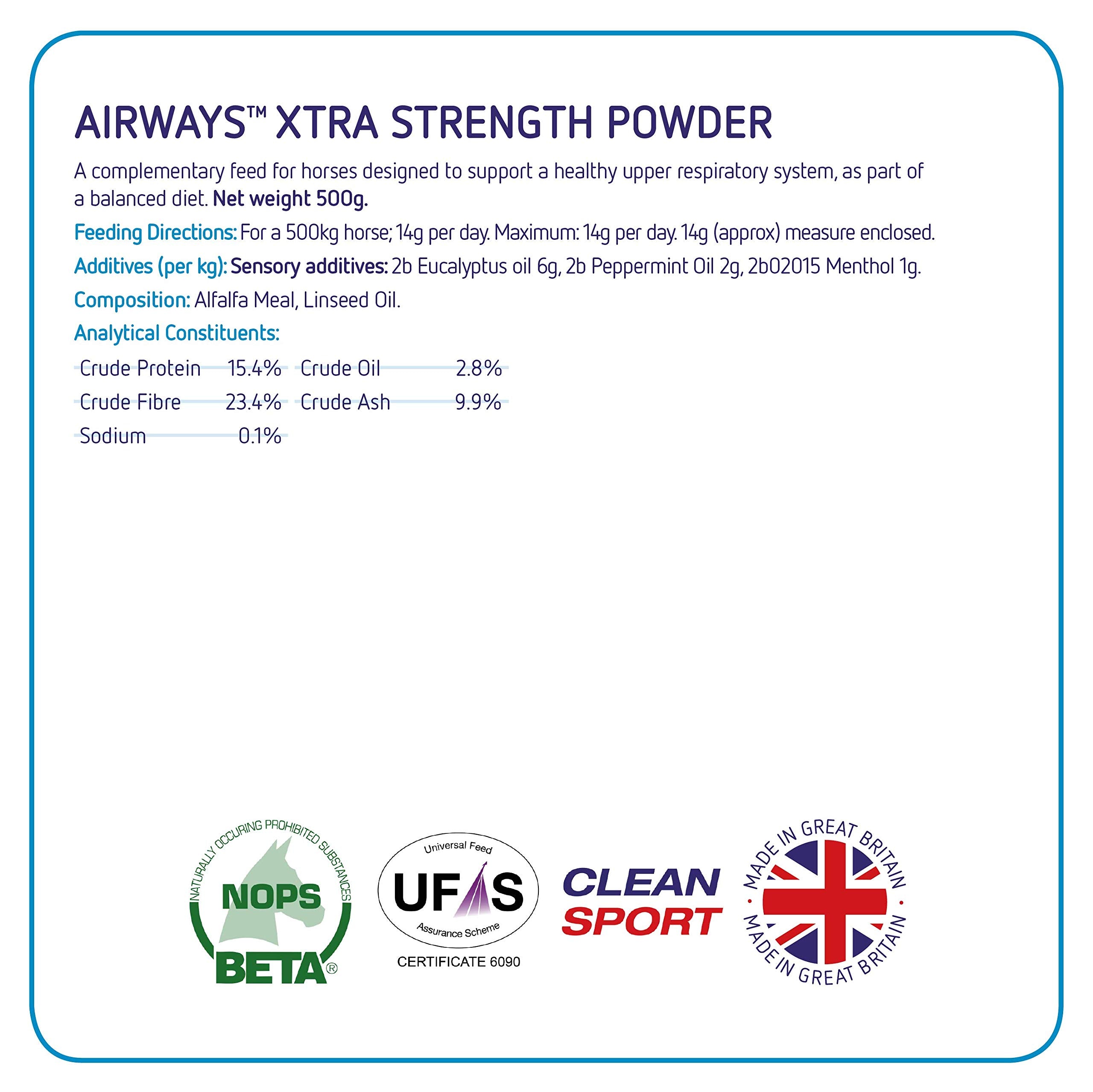 Equine America Airways Xtra Strength Premium Supplement for Horses & Ponies | 500 g 4