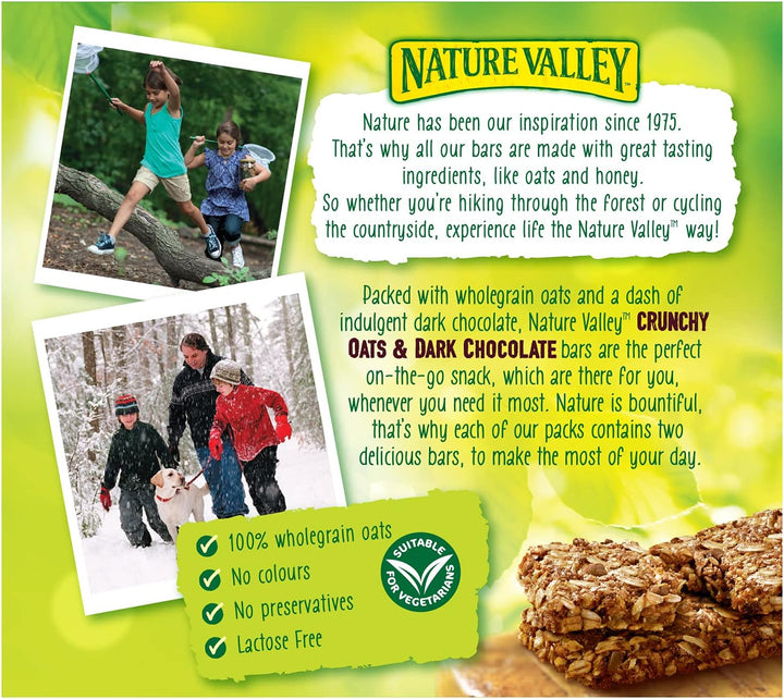 Nature Valley Oat & Chocolate Cereal Bars - 50 Bars (Pack of 5 x 10)