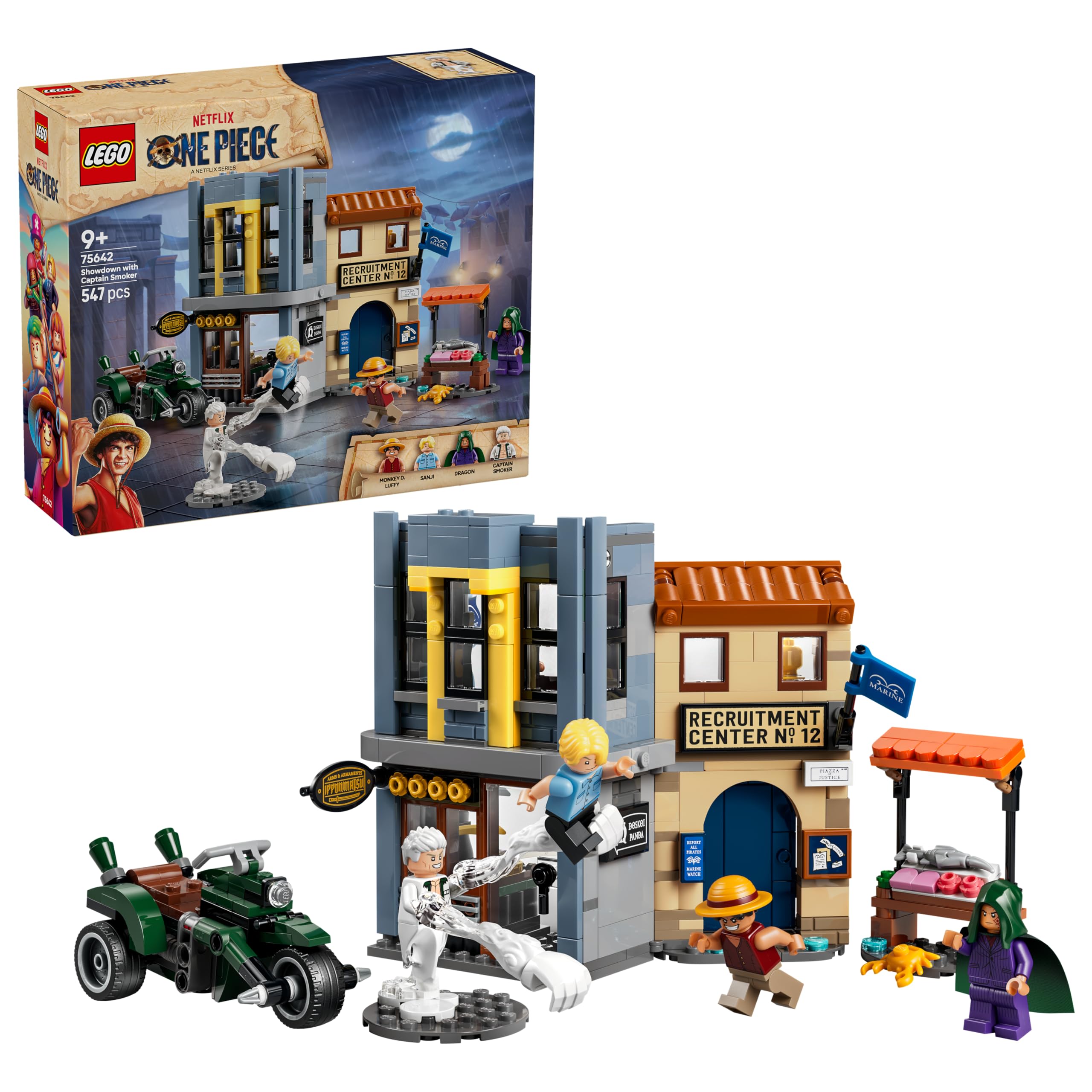 LEGO ONE PIECE Showdown with Captain Smoker Building Set | Ages 9+ | Model 75642 1