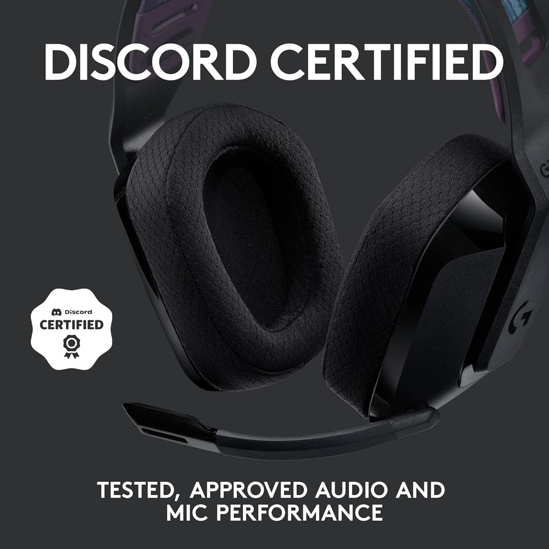 Logitech G G535 LIGHTSPEED Wireless Gaming Headset - 40mm Drivers, Lightweight 236g, USB Plug & Play for PC and PlayStation