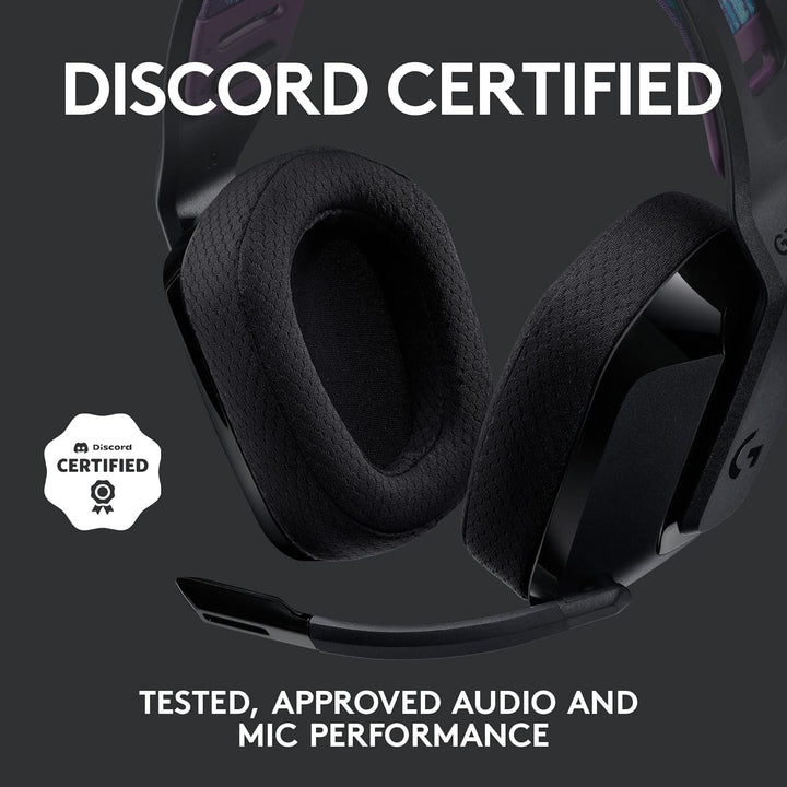 Logitech G G535 LIGHTSPEED Wireless Gaming Headset - 40mm Drivers, Lightweight 236g, USB Plug & Play for PC and PlayStation