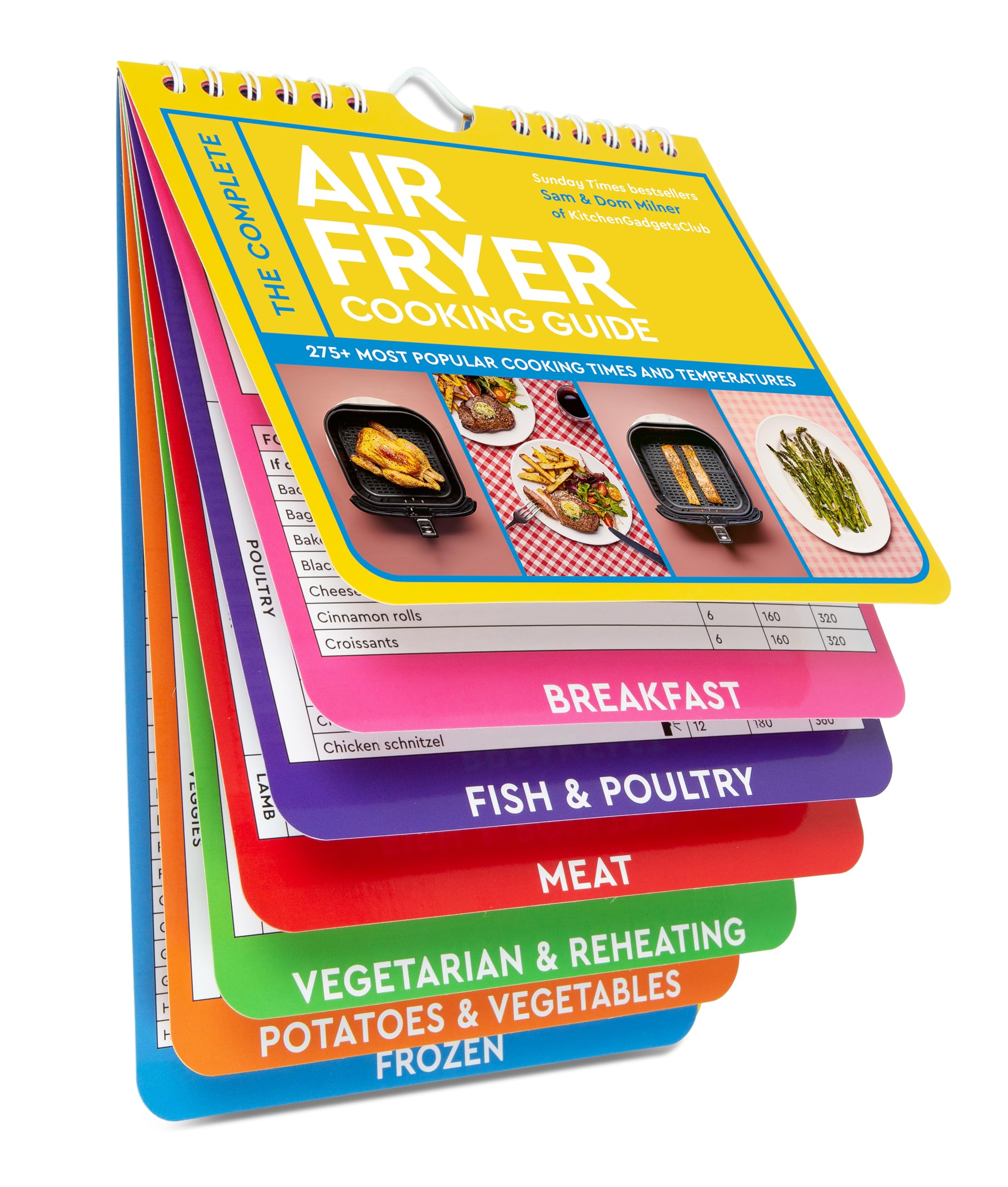 White Lion Publishing The Complete Air Fryer Cooking Guide - 275+ Popular Times & Temps | Spiral Bound