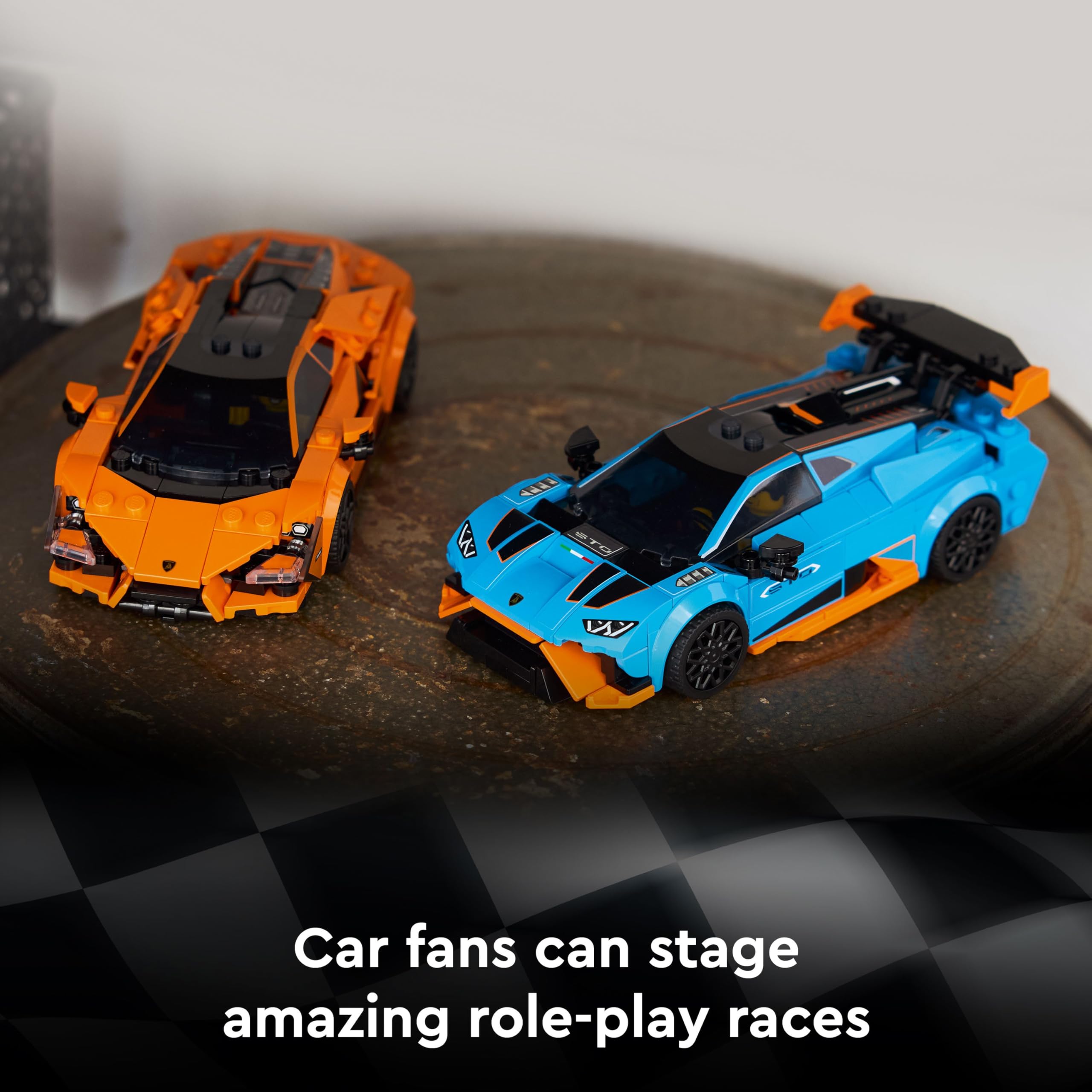 LEGO Speed Champions Lamborghini Revuelto & Huracán STO Building Set | Ages 10+ 3