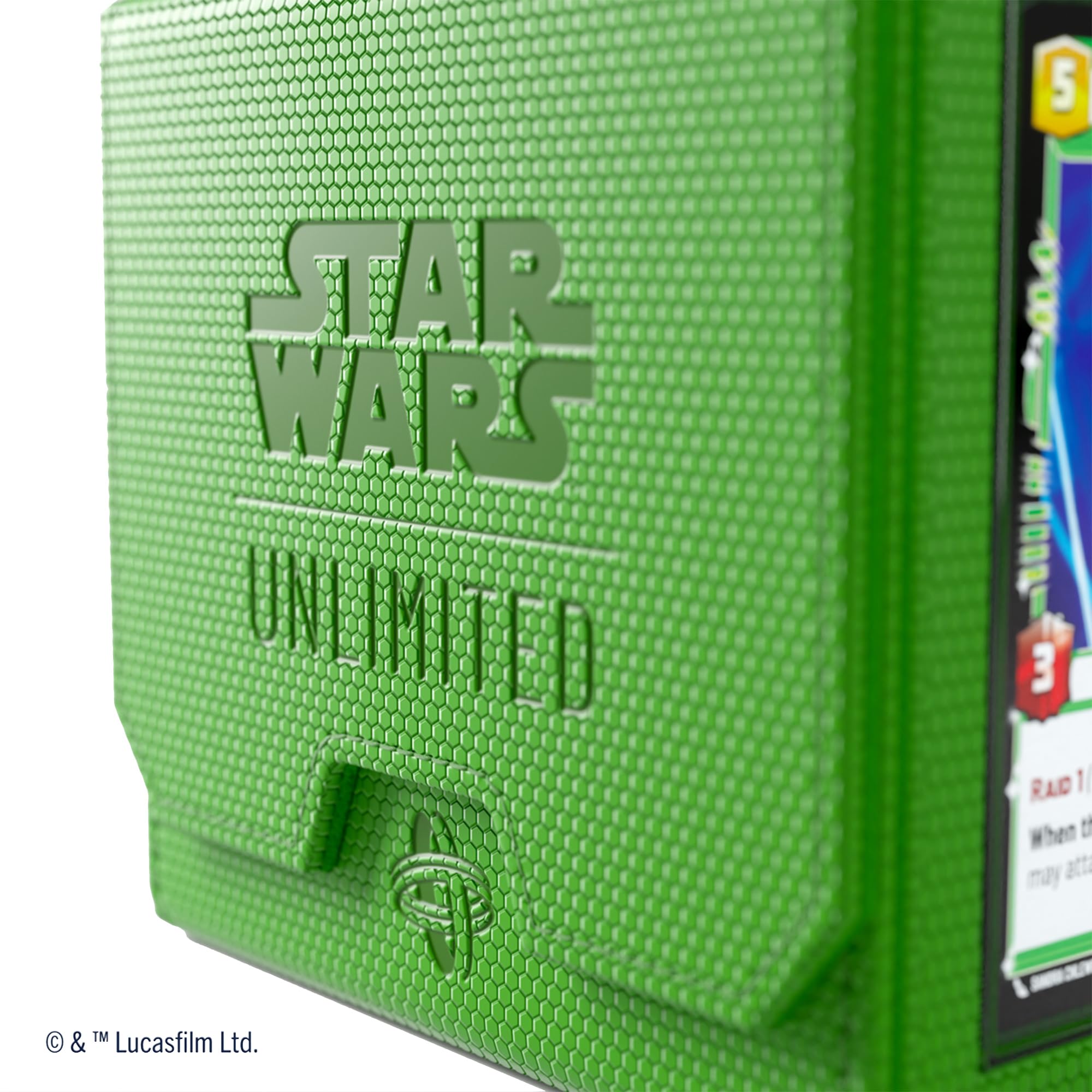 Gamegenic Star Wars Unlimited Deck Pod - Green | Holds 60 Double-Sleeved Cards | Includes Detachable Leader Case