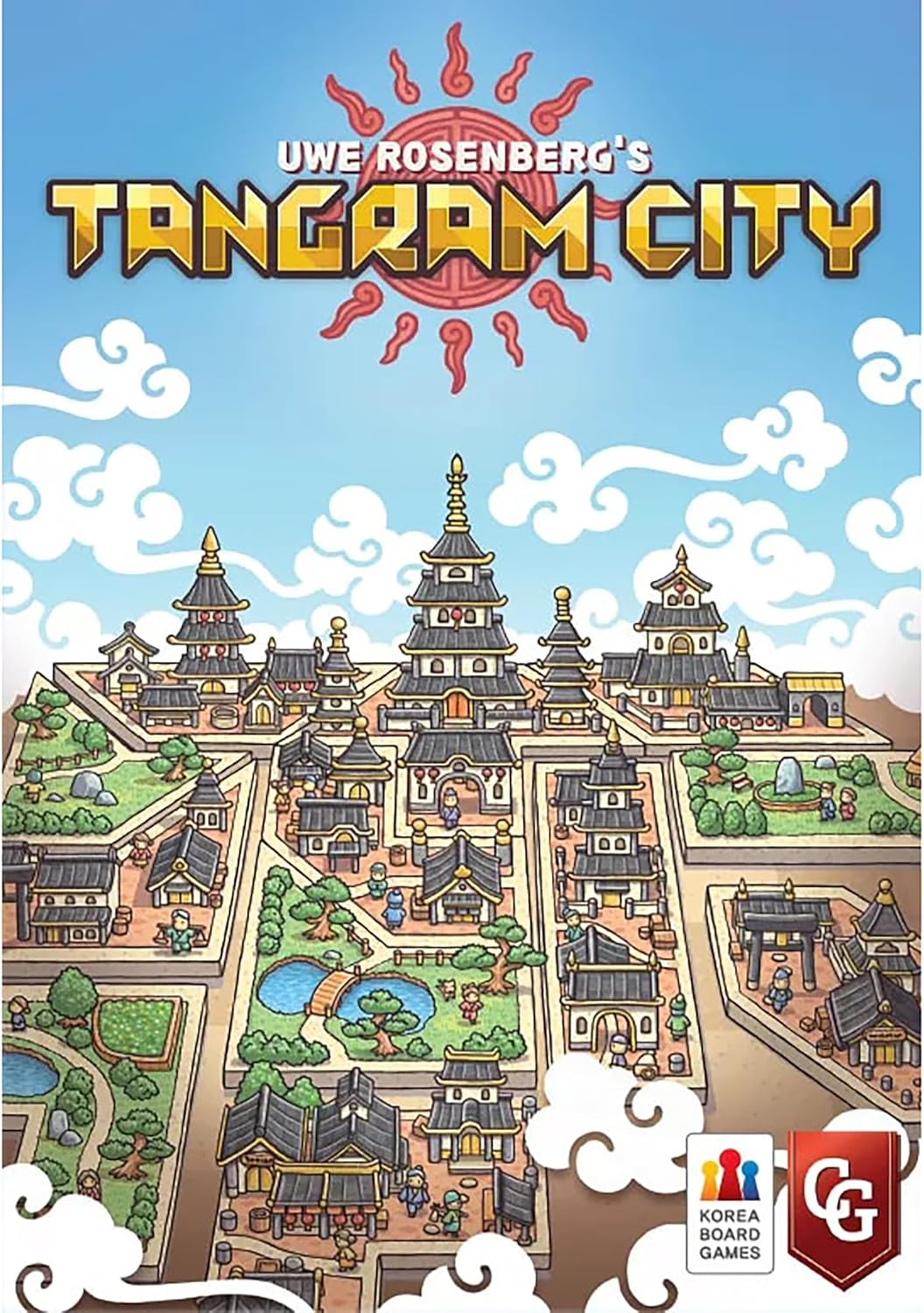 Capstone Games Tangram City Tile Laying Strategy Board Game (TGC-001)