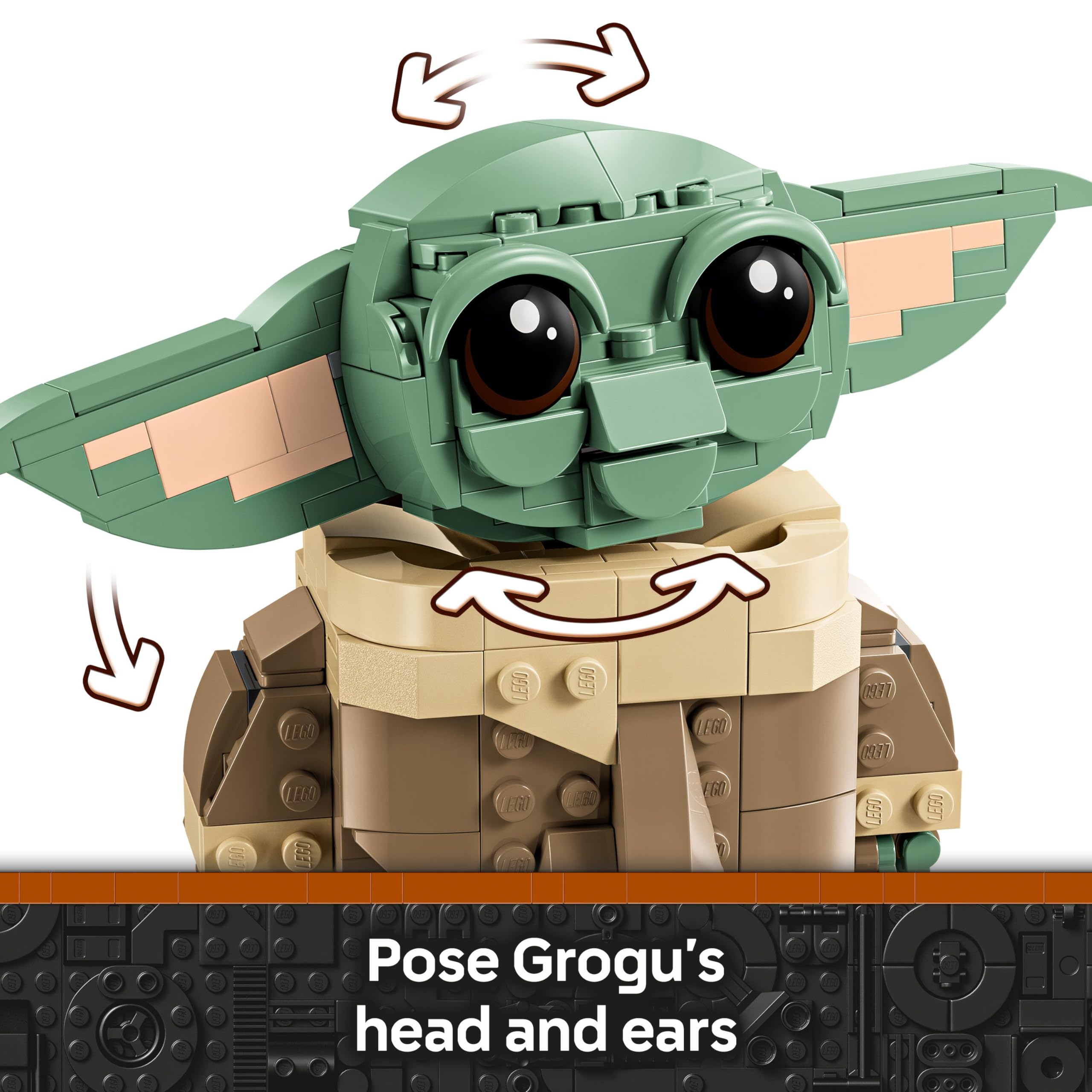 LEGO Star Wars 75403 Grogu with Hover Pram Building Toy Set - Buildable Display Model for Kids 10+ 7