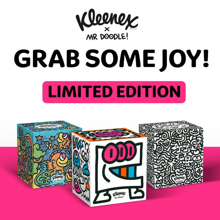 Kleenex - Mr Doodle Limited Edition Design Multipack Facial Tissues (12 Cubes)