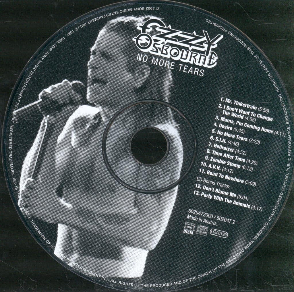Ozzy Osbourne - No More Tears Audio CD 3