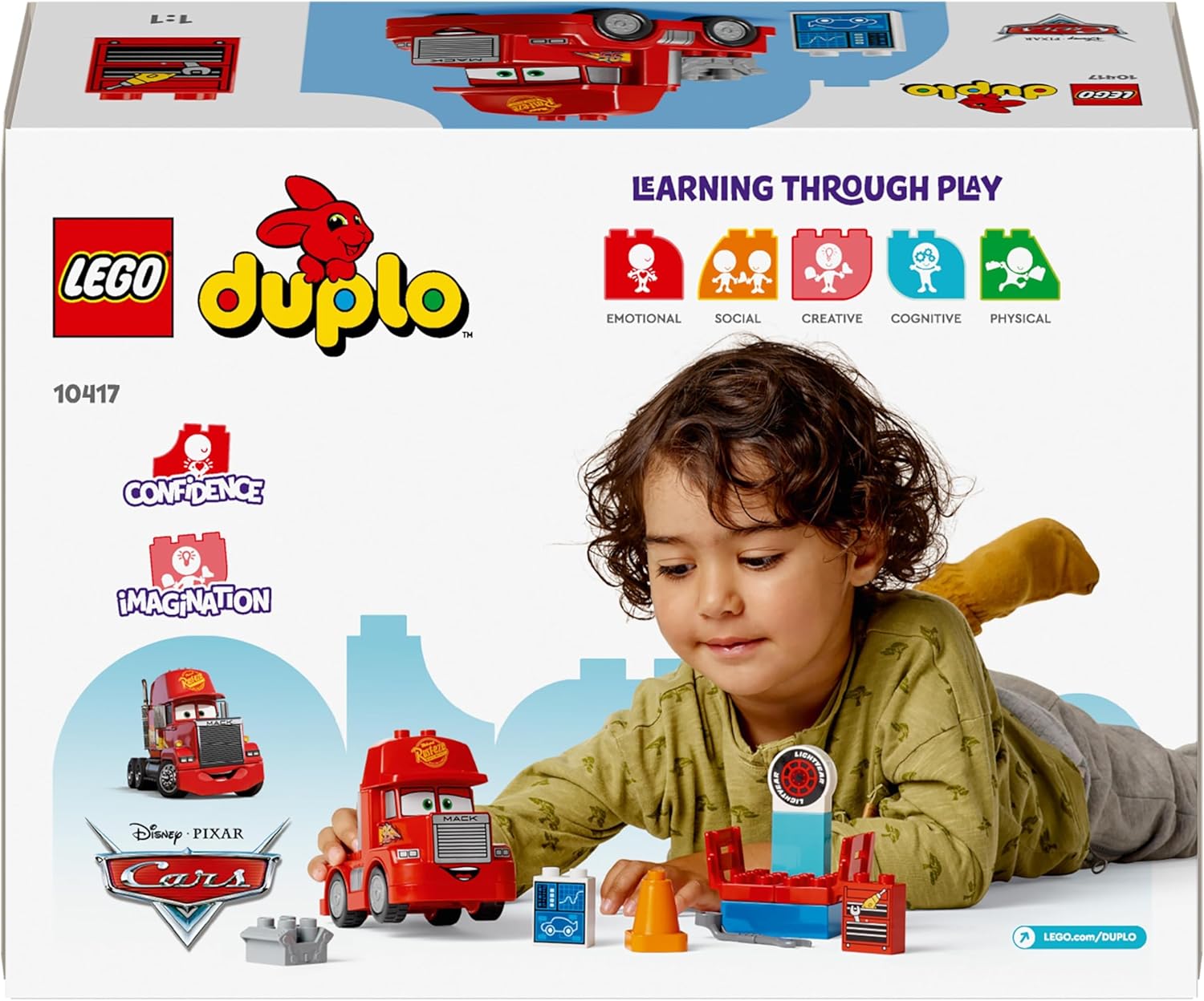 LEGO DUPLO Disney and Pixar’s Cars Mack at the Race Set - Building Toy for Toddlers 2+ 6