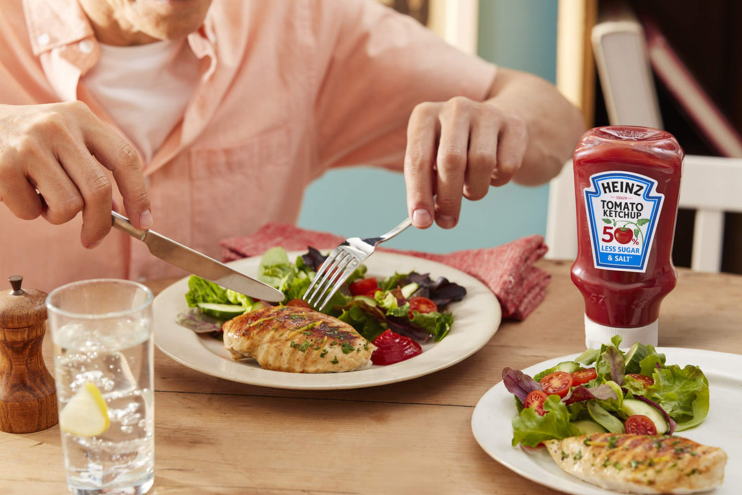 Heinz Tomato Ketchup 50% Less Sugar & Salt 800ml