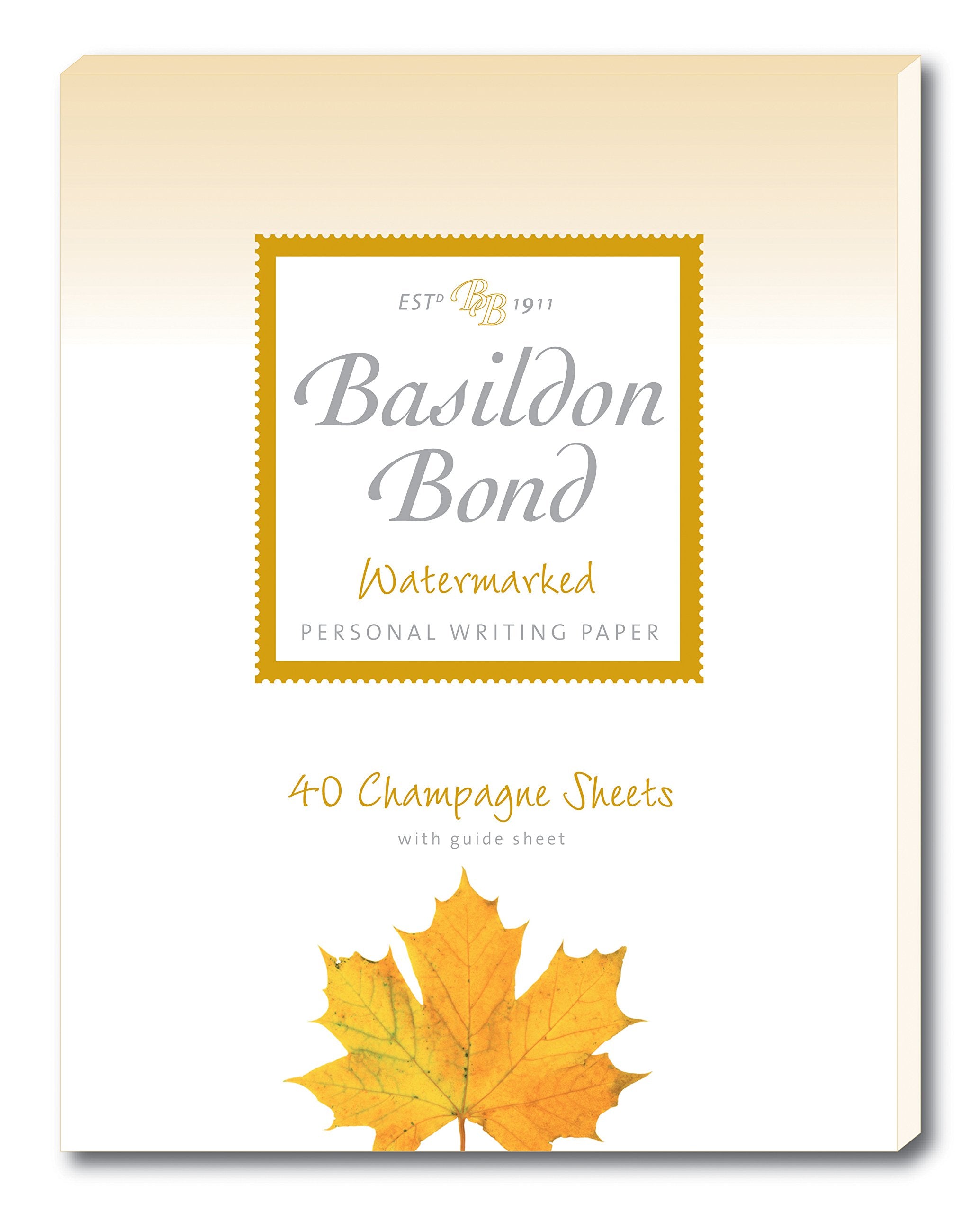 Basildon Bond Writing Pad - Champagne | P4TO Size (178 x 229 mm) | 40 Sheets | 90 gsm