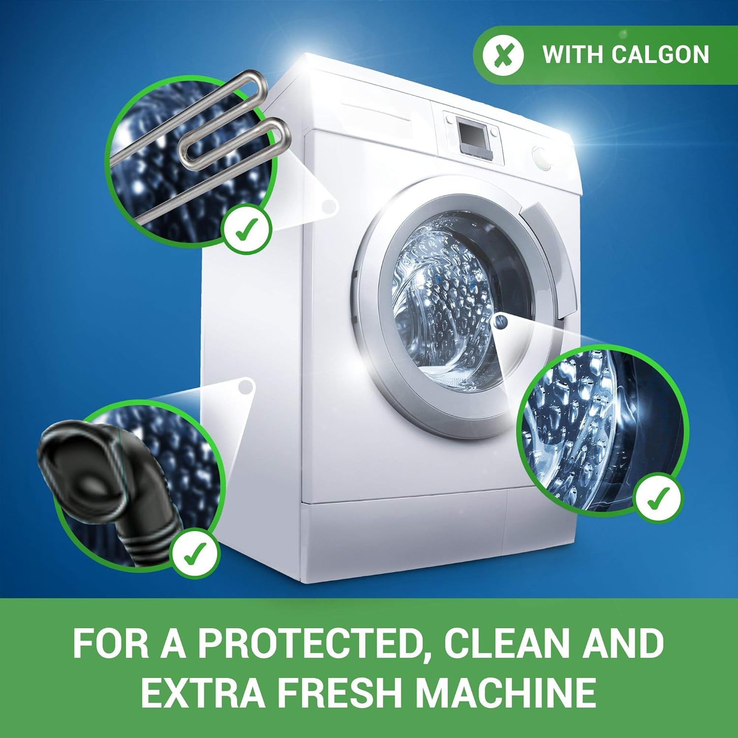 Calgon - 4-in-1 Washing Machine Cleaner and Water Softener Tablets, 45 Tablets 8