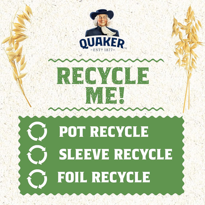 Quaker Oat So Simple Golden Syrup Porridge Pots, 57g (Pack of 8)
