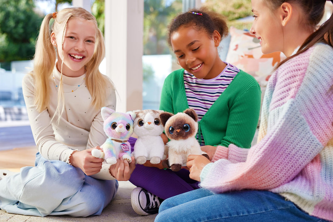 Pets Alive Smitten Kitten Minx - Interactive Electronic Plush Toy with Real Sounds, Ages 3+