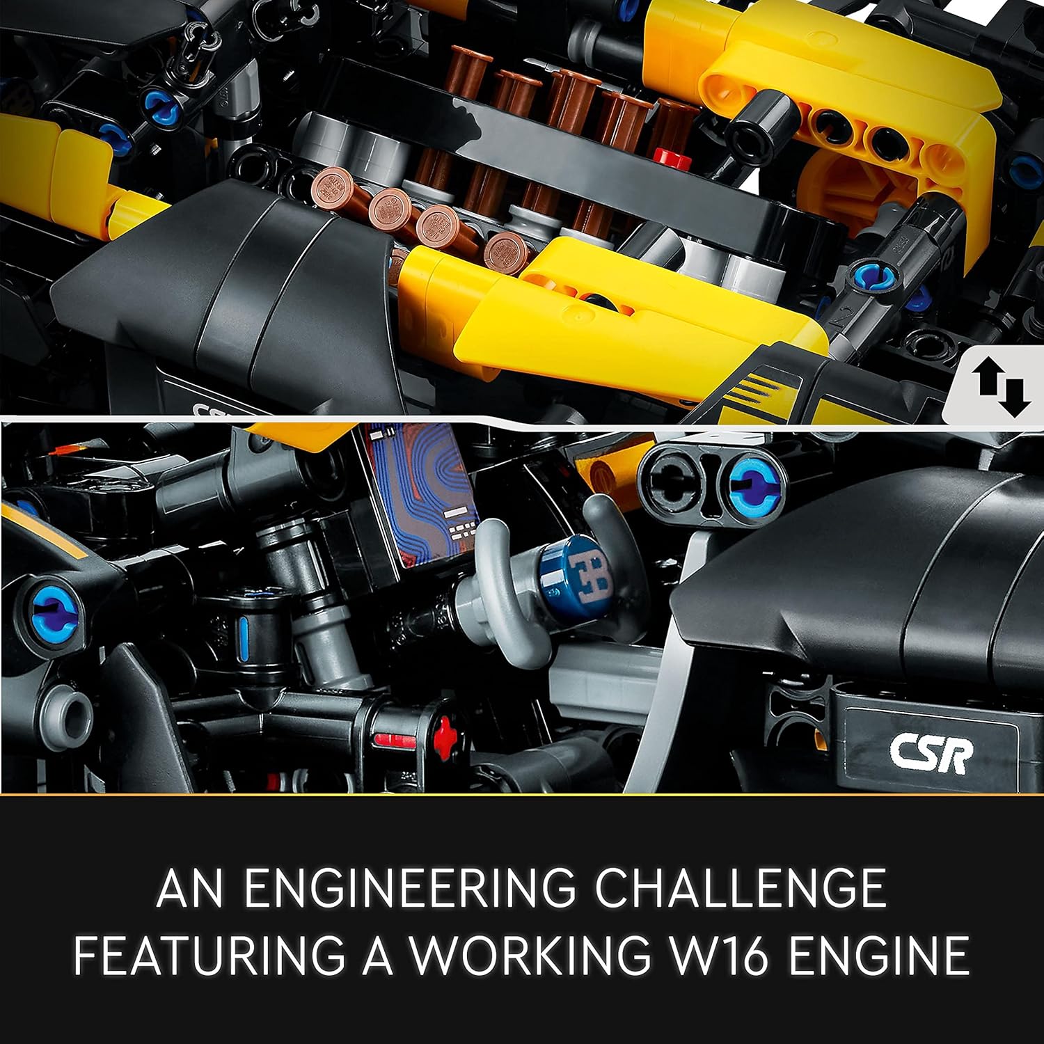 LEGO Technic Bugatti Bolide 42151 Building Set - Working W16 Engine & Scissor Doors for Ages 9+ 5