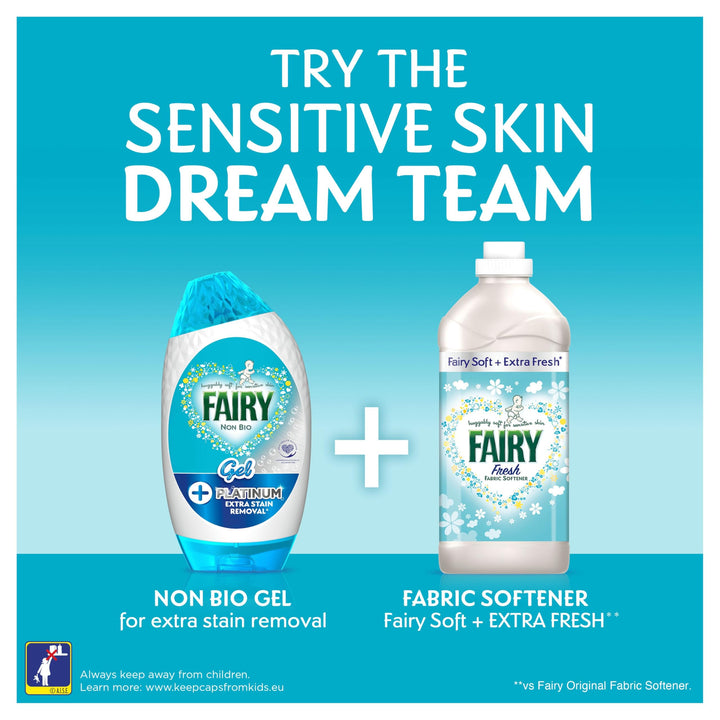 Fairy Non Bio - Platinum Laundry Detergent Gel, 1.485L (45 Washes)