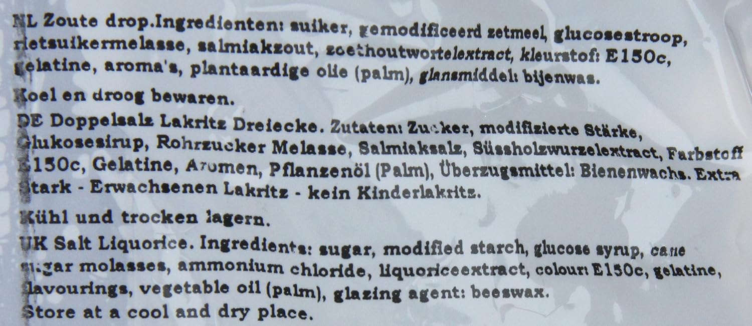 Van Vliet Dutch Double Salt Liquorice 1kg - Triangle Shaped Premium Salt Licorice Sweets 5