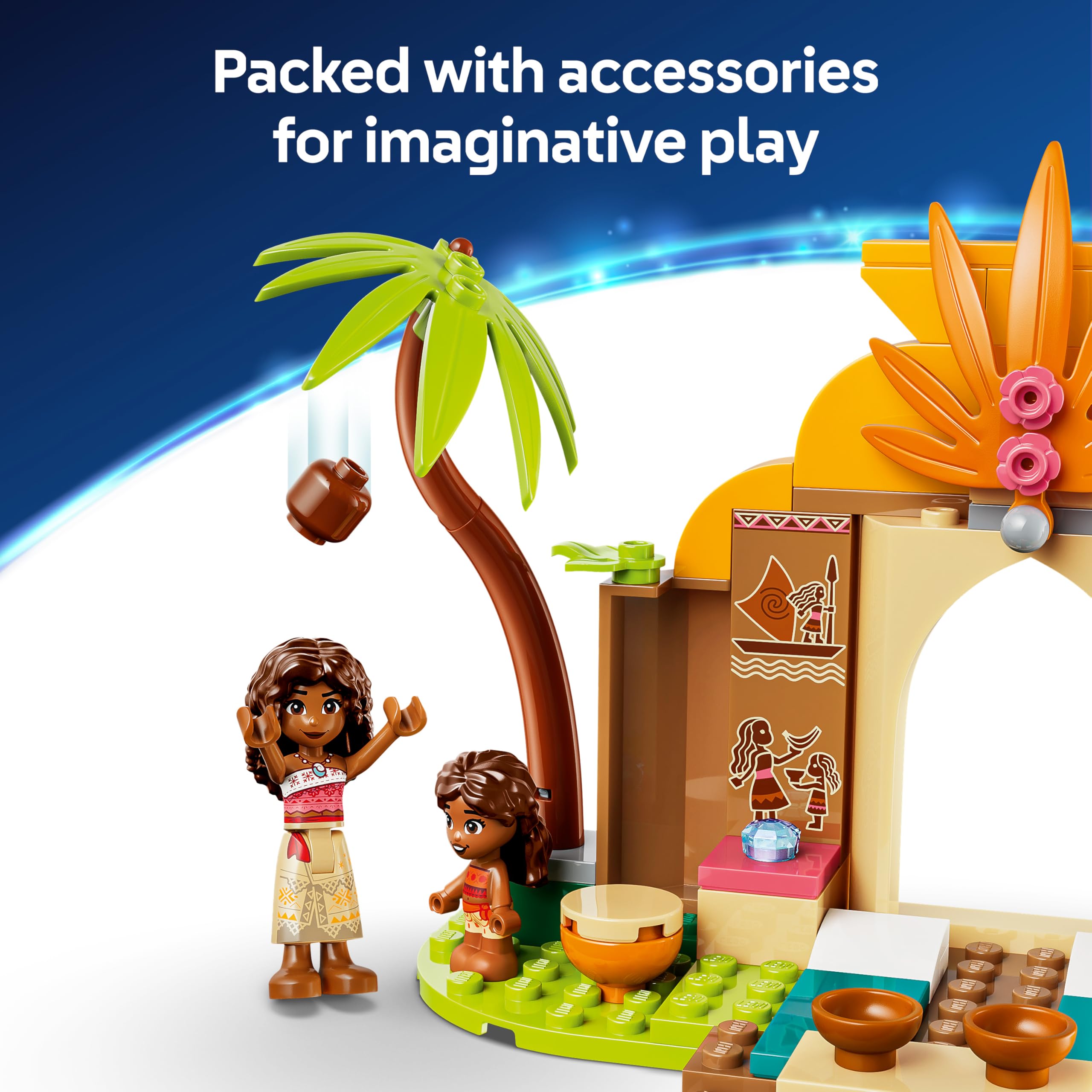 LEGO Disney Moana Village House & Boat Set 43282 | Ages 4+ | Includes Moana, Simea, Pua 6