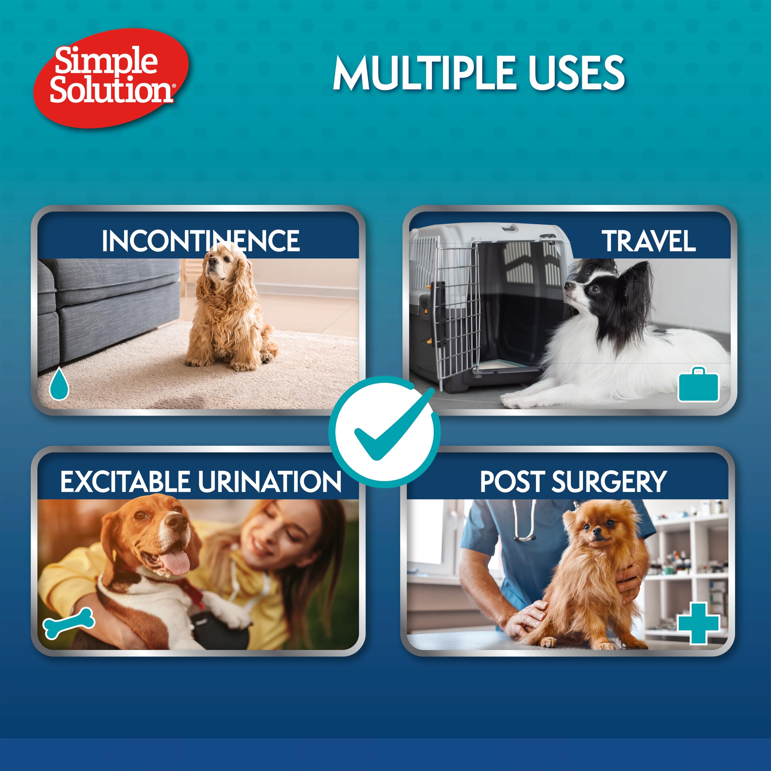 Simple Solution Disposable Dog Diapers for Female Dogs | XS/Toy <5kg | 12 Pack 8