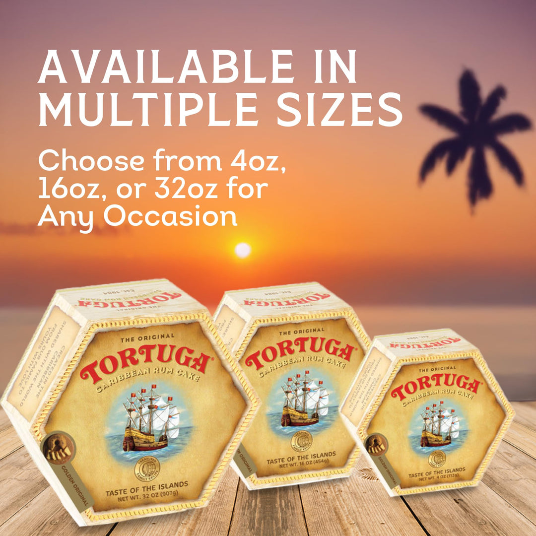 Tortuga Golden Original Rum Cake with Walnuts, 454g