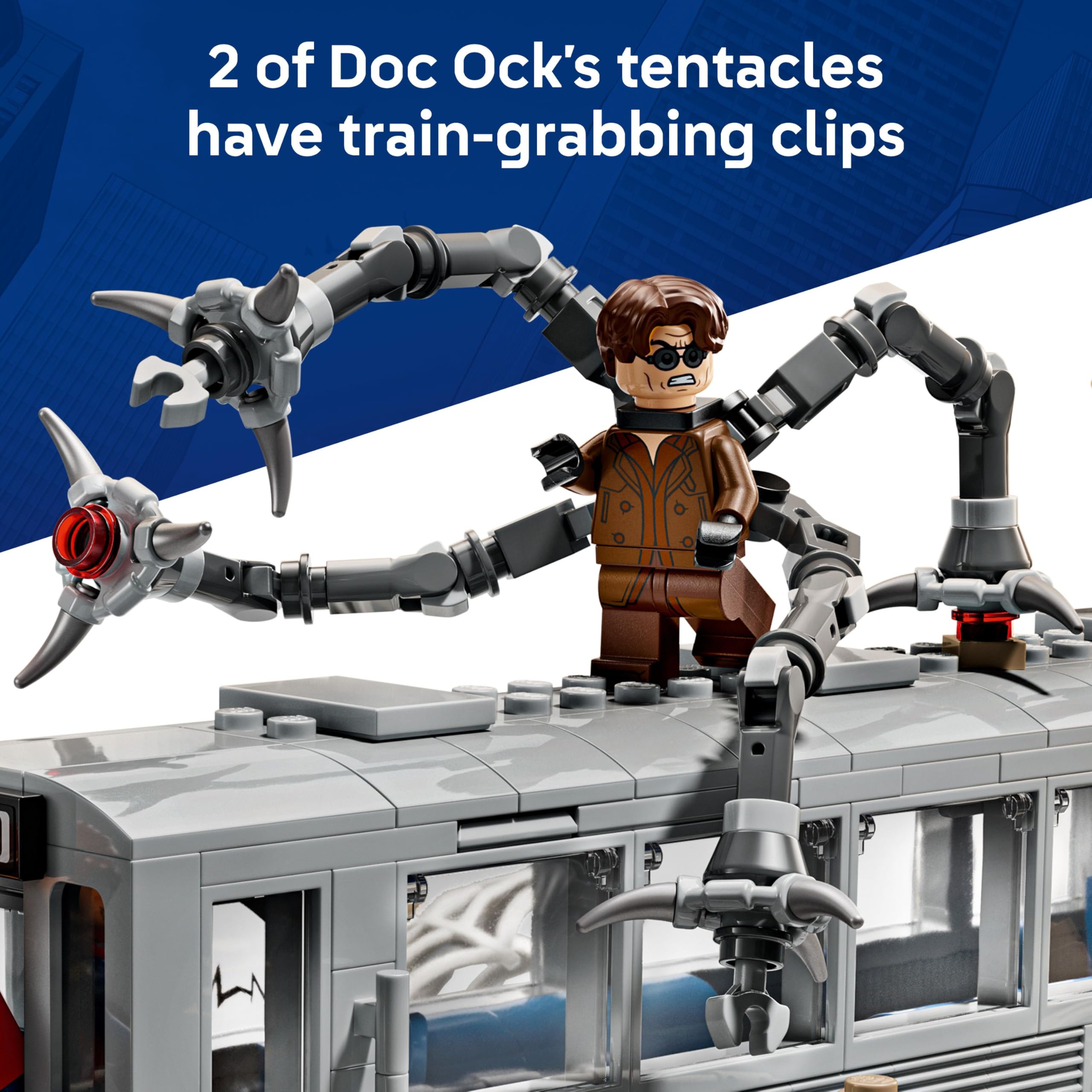 LEGO Marvel Spider-Man vs. Doc Ock Subway Train Scene Building Set | 9+ Years 3