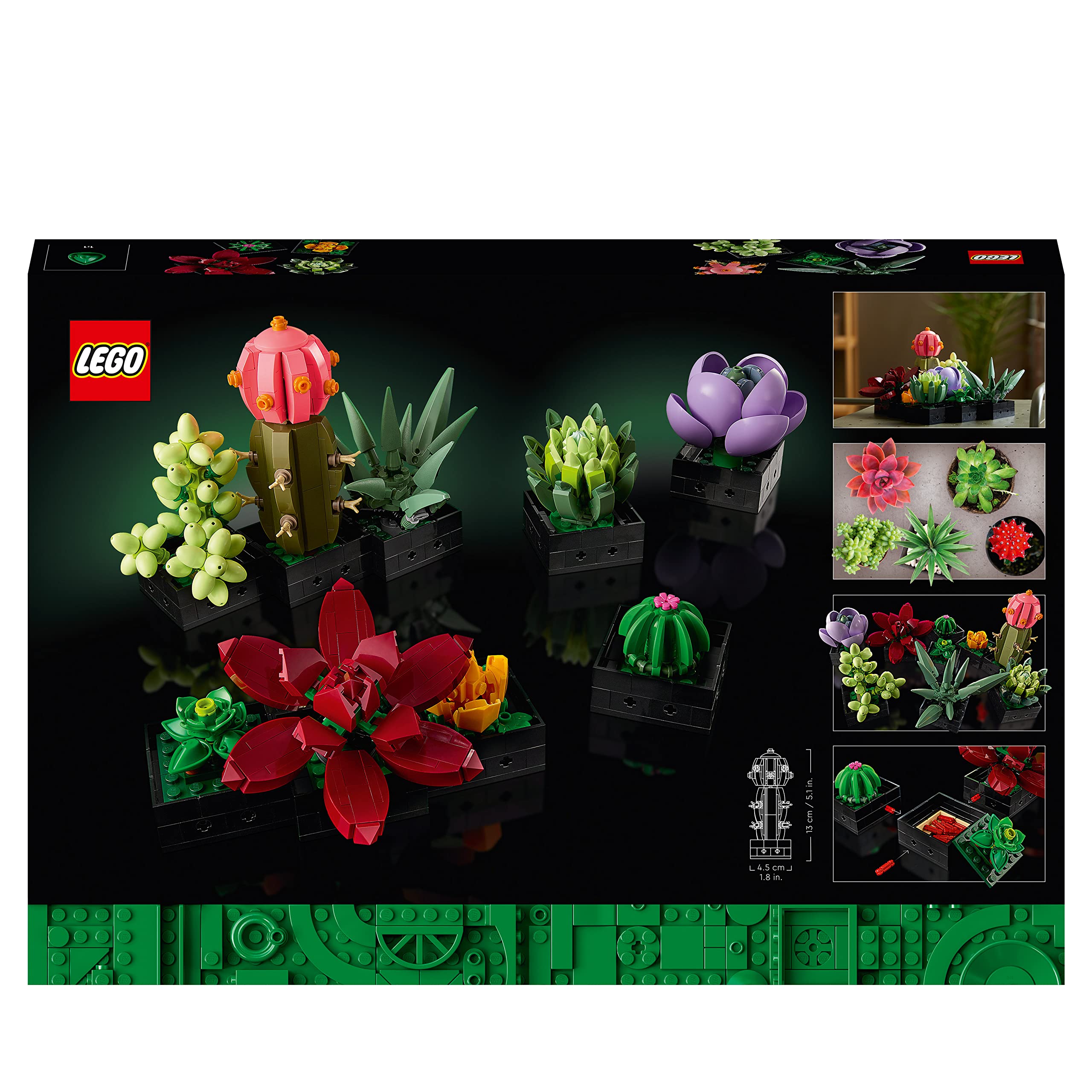 LEGO 10309 Icons Sukkulenten-Set – Künstliche Pflanzen für Erwachsene, Heimdeko &amp; Bauen 11