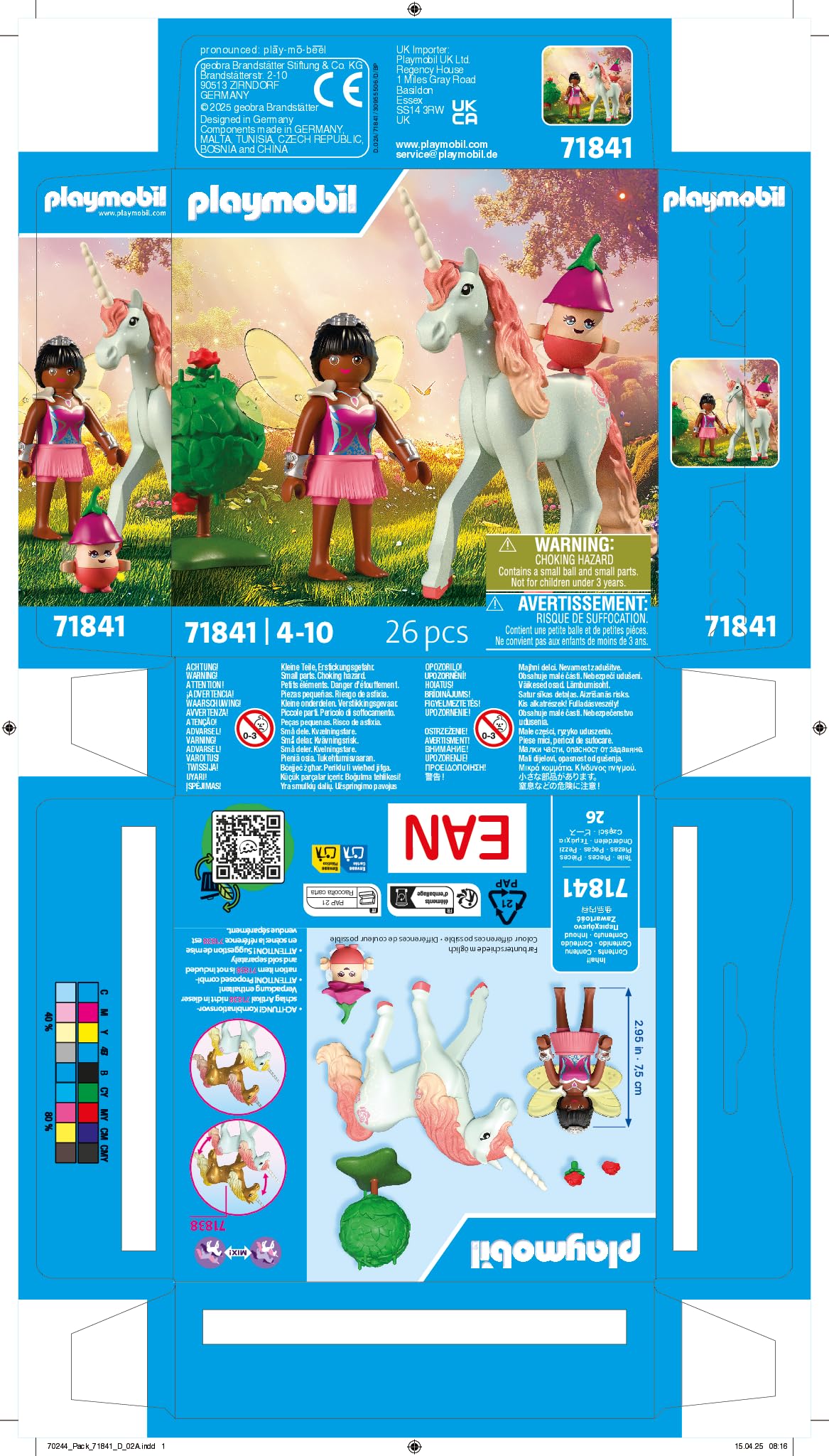 Playmobil Magic Unicorns - Unicorn Sky Rose with Fairy Figure | Multicolor Plastic | Model 71841 7