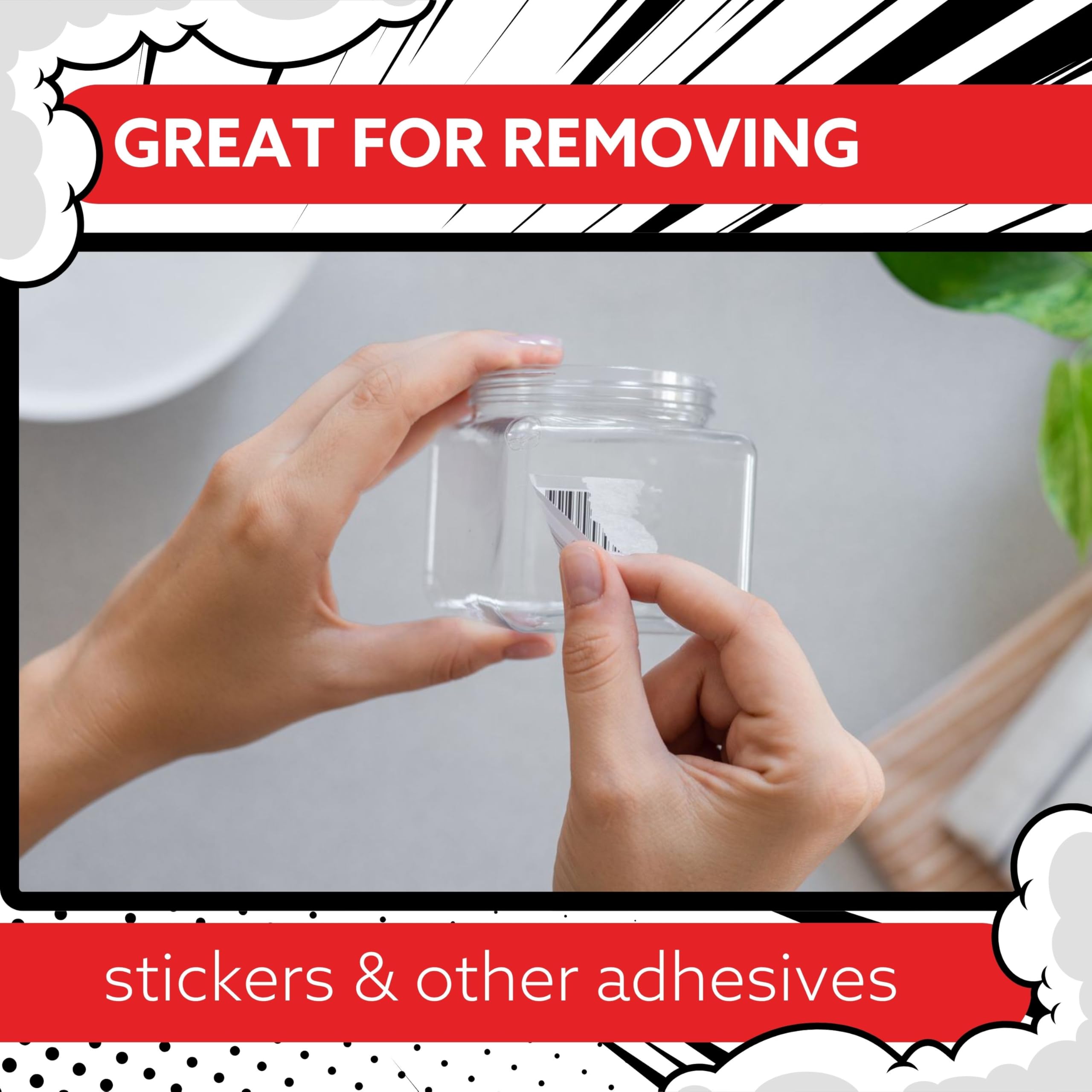 Mighty Melt Adhesive Remover Kit - Removes Sticky Residues | 125ml Liquid | Citrus Scent 6