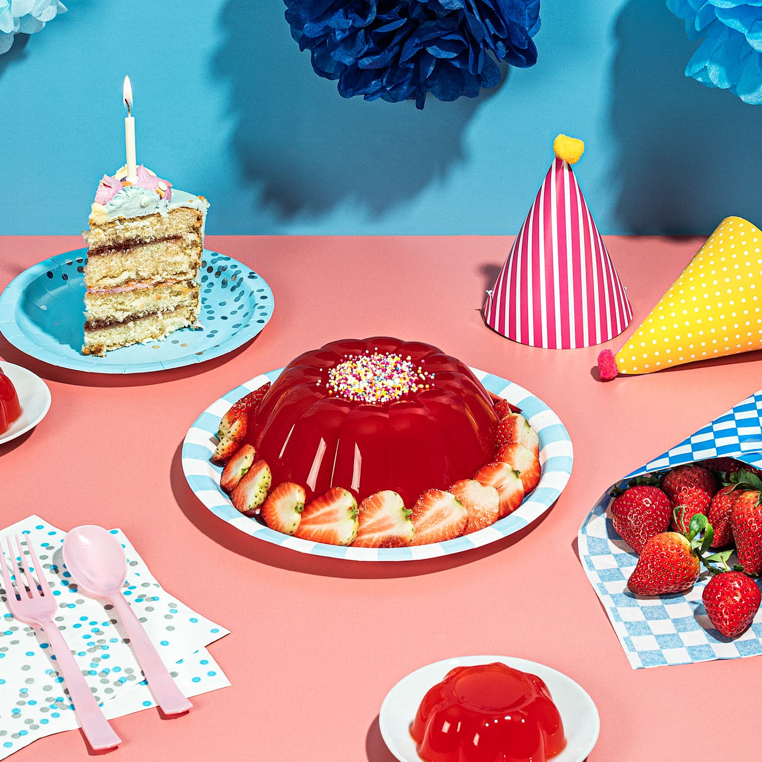 Wibble Natural Crystals 8er-Packung Geleepulver in verschiedenen Geschmacksrichtungen – Pflanzliches, zuckerarmes, kalorienarmes veganes Gelee, 4 Geschmacksrichtungen 6