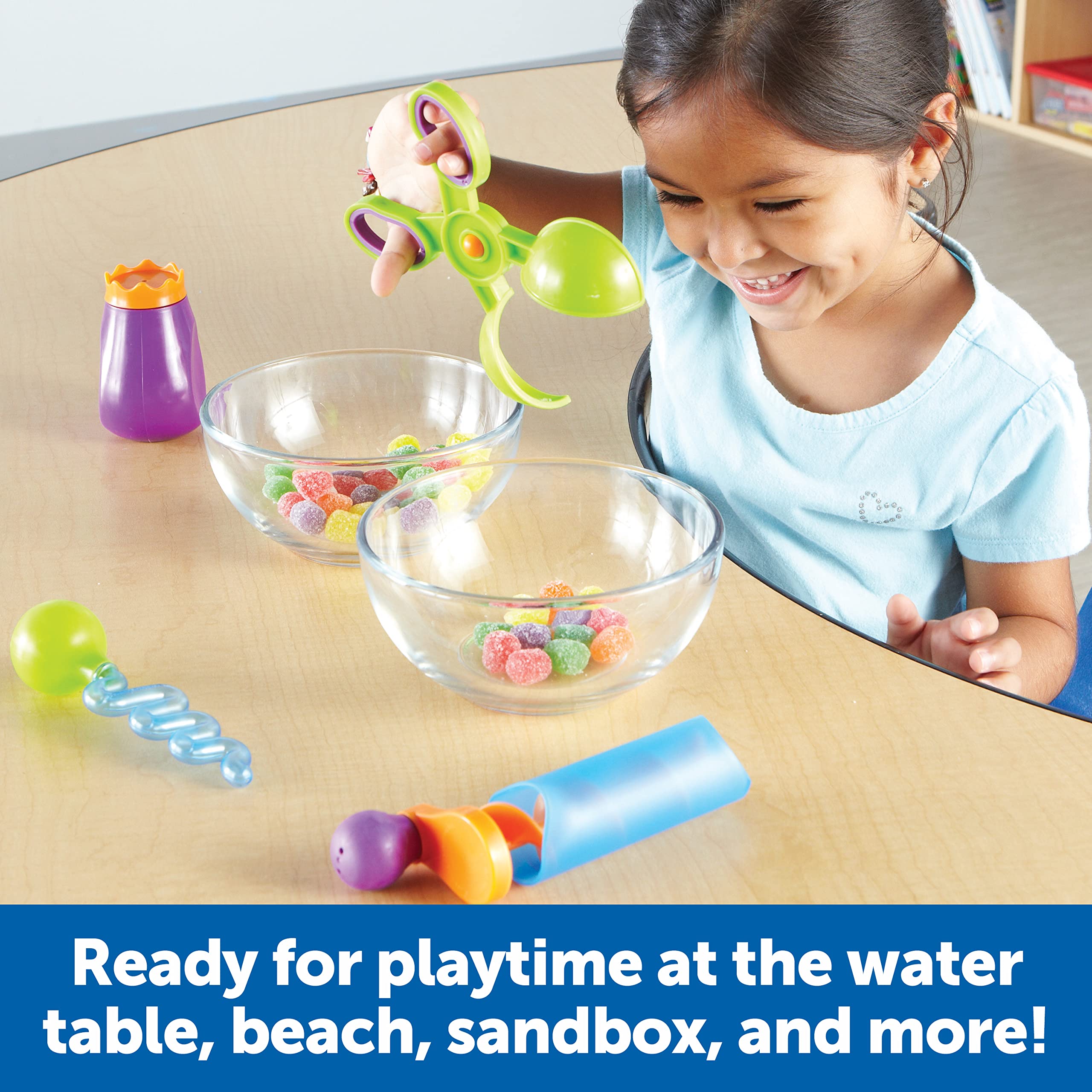 Learning Resources Sand & Water Fine Motor Tool Set for Ages 3+ | Strengthens Writing Muscles 5