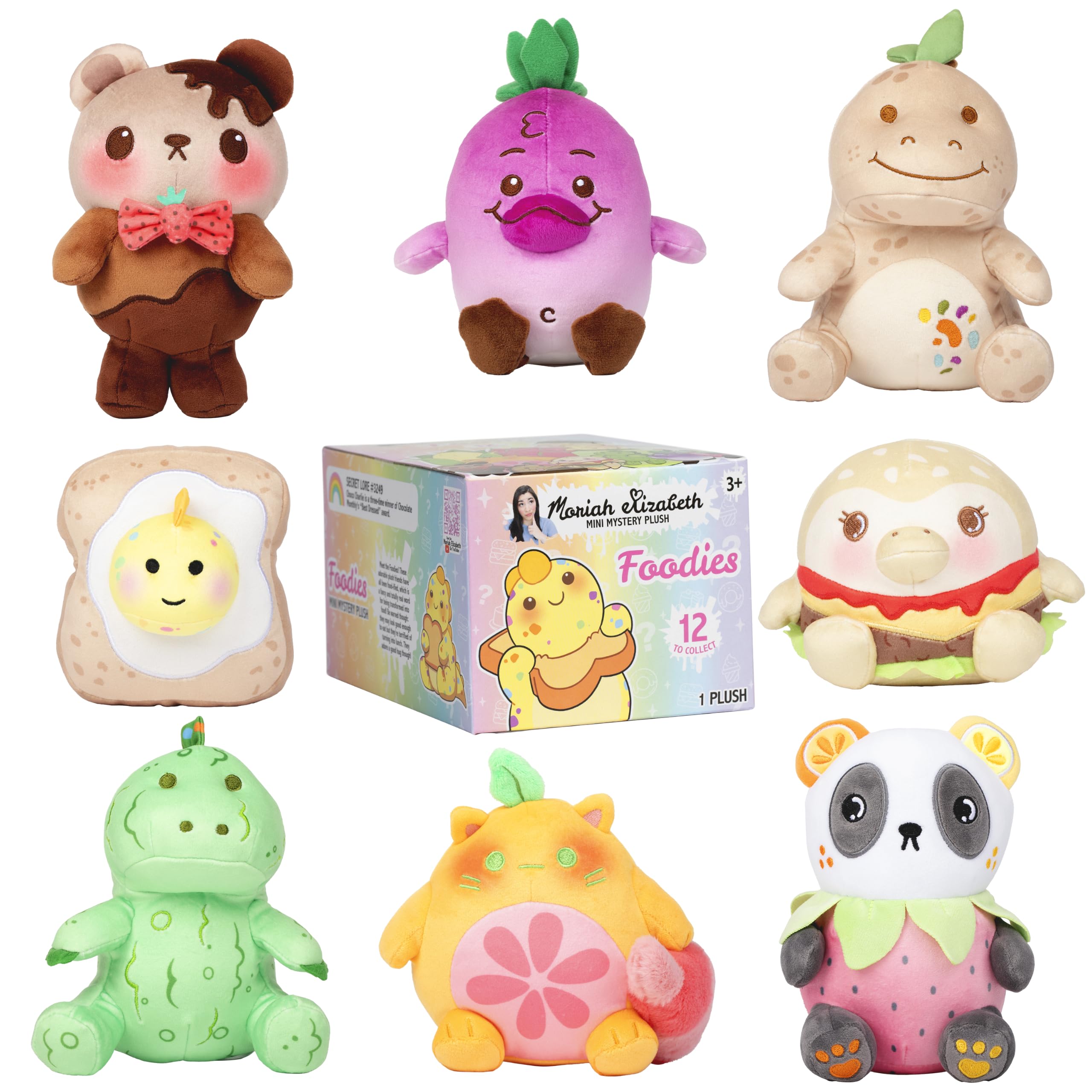 Moriah Elizabeth Foodies Series 5 Mini Mystery Plush - 6 Inch Soft Doll | Blind Box Surprise | Ages 3+