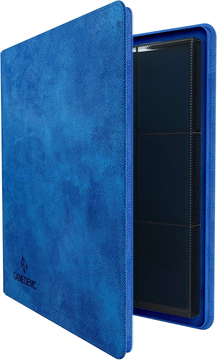 Gamegenic Zip-Up Album 24-Pocket - Holds 480 Double-Sleeved Cards, Blue