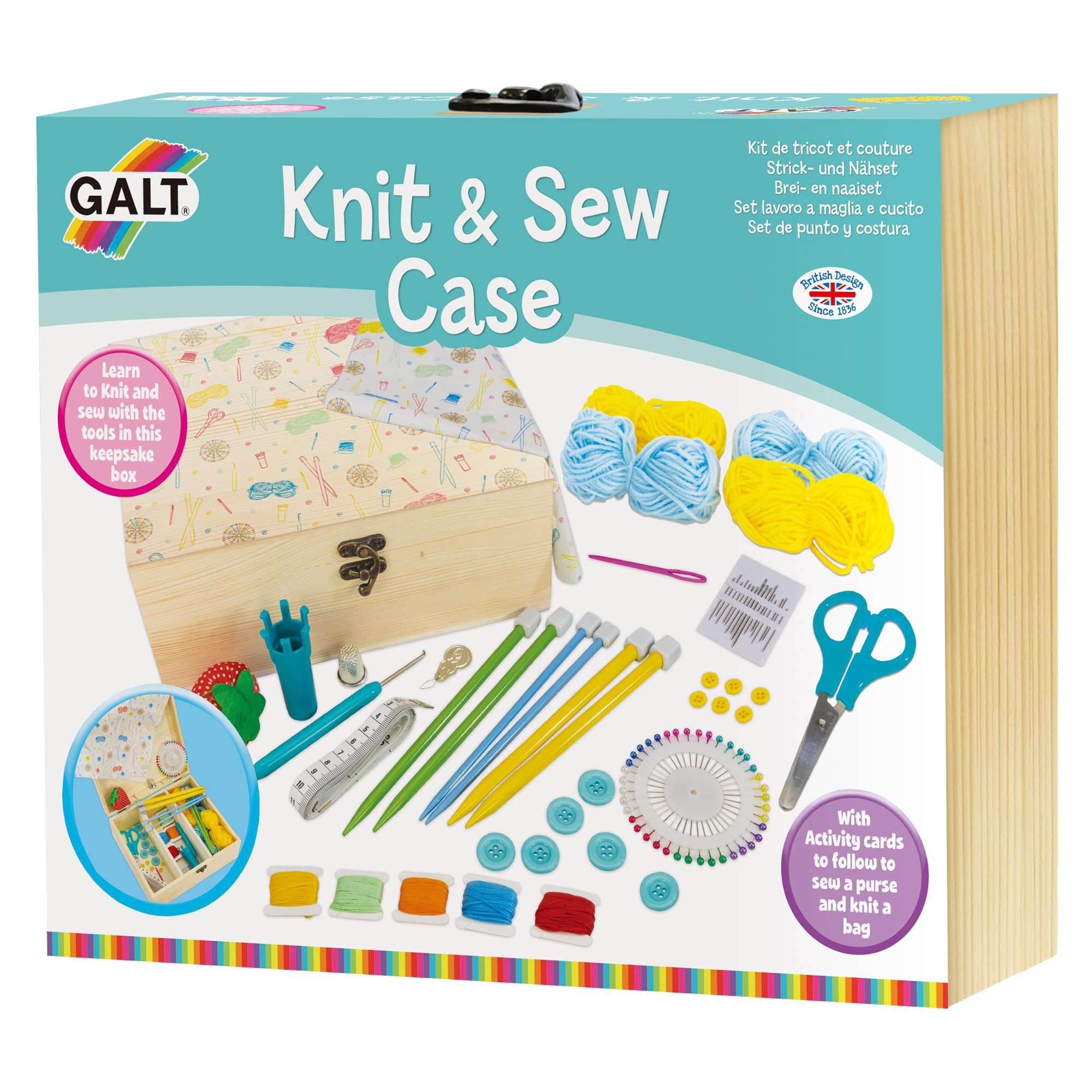 Galt Knit and Sew Kit - Creative Craft Set for Kids 7 Years and Up 5