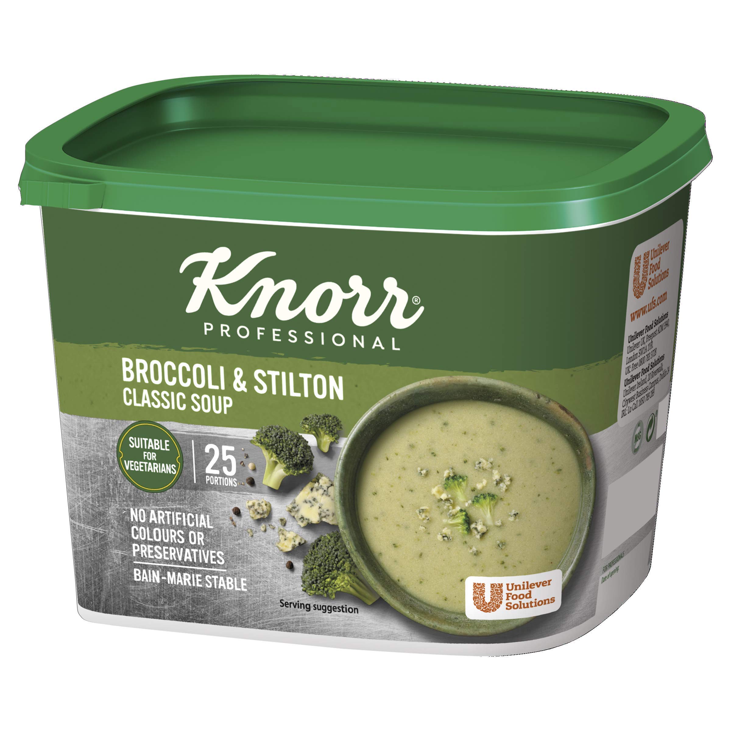 Knorr Classic Broccoli and Stilton Soup Mix - Makes 25 Portions (4.25L Yield) | Vegetarian