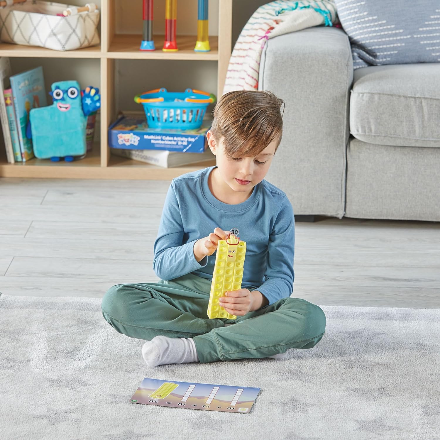 Learning Resources MathLink Cubes Numberblocks 21–30 Activity Set - Educational Building Toy for Ages 3-7 7