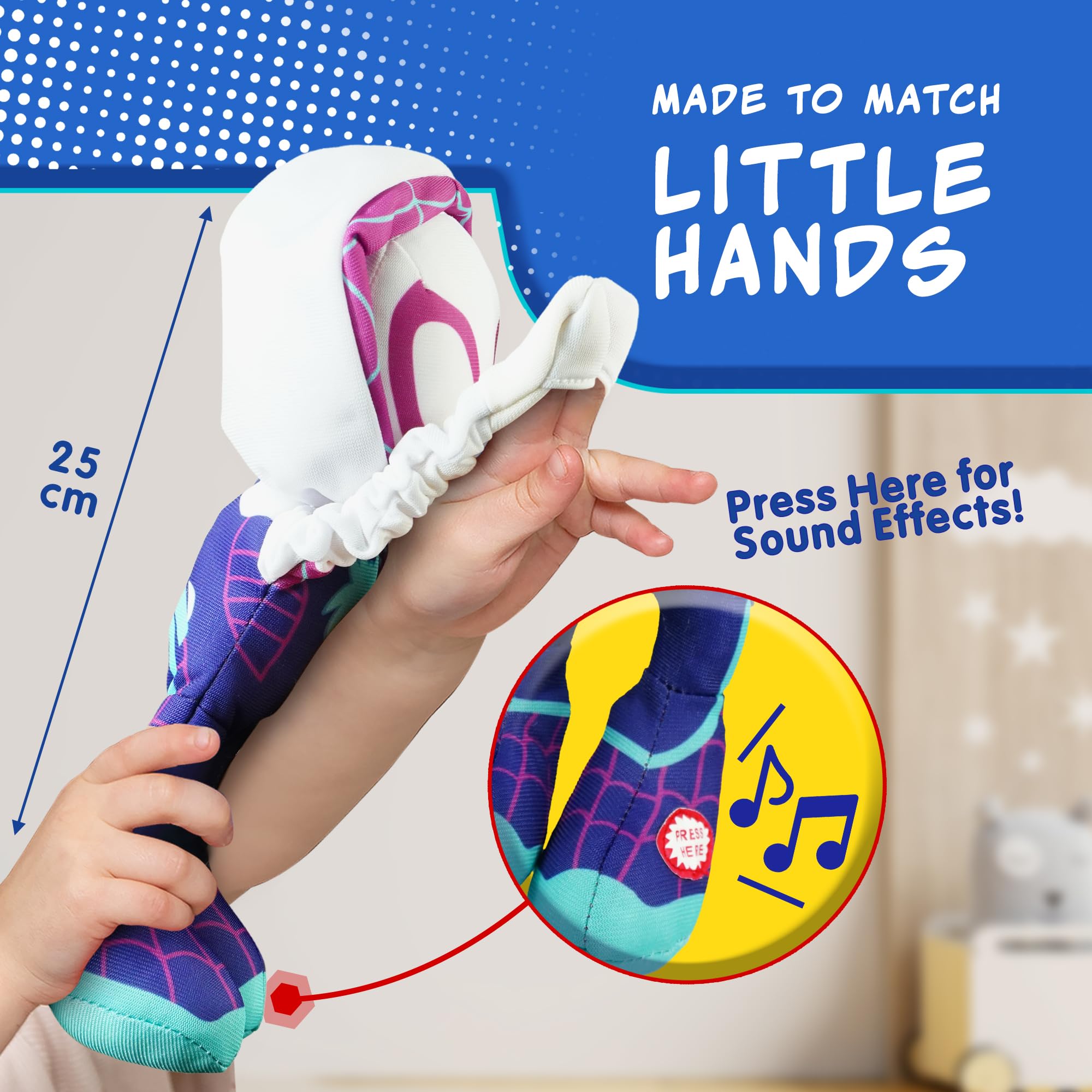 Marvel Spidey and His Amazing Friends Slingshot Ghost-Spider Plush Toy - Stretchable Arms for Action Play 9