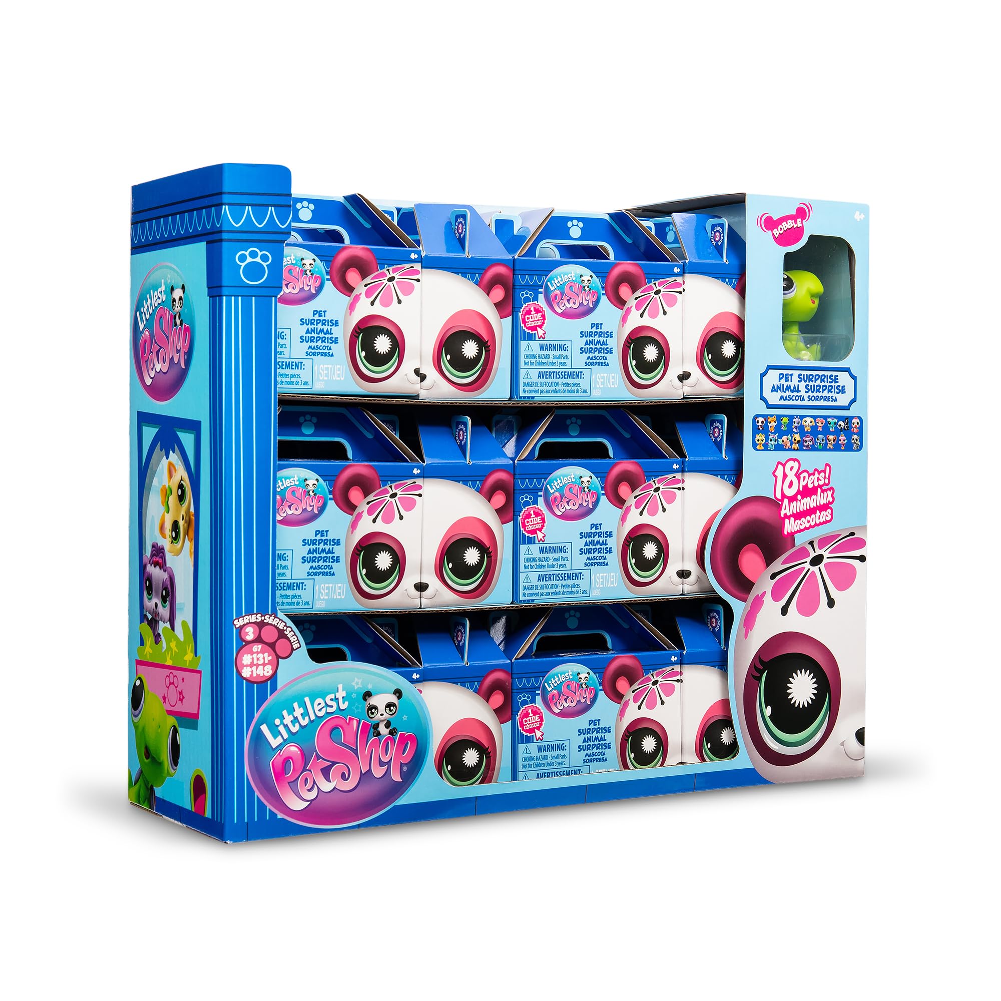 Littlest Pet Shop Series 3 Pet Surprise Blind Box Bundle - 18 Mini Figures with Accessories & Virtual Codes 9
