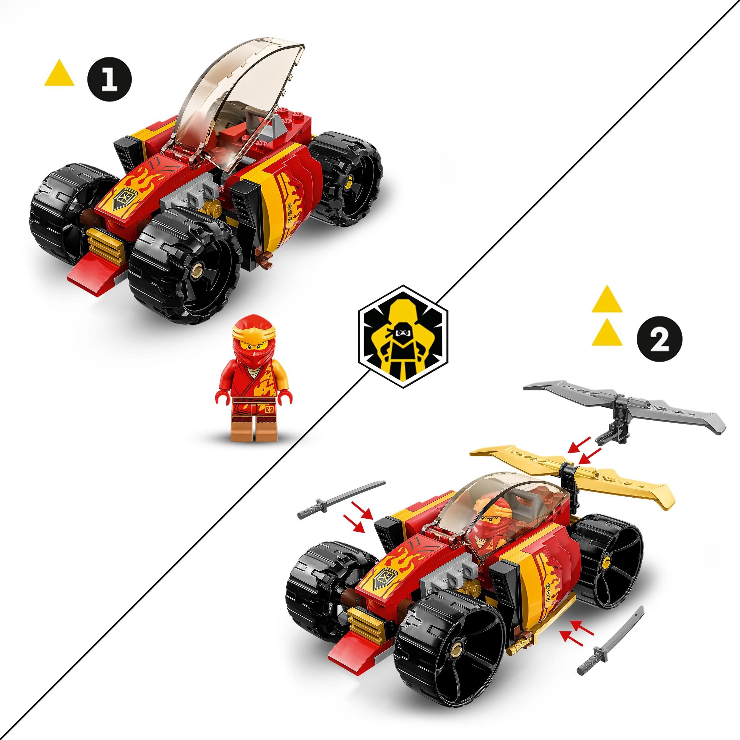 LEGO 71780 NINJAGO Kai’s Ninja Race Car EVO 2in1 Building Set for Kids Ages 6+ 3