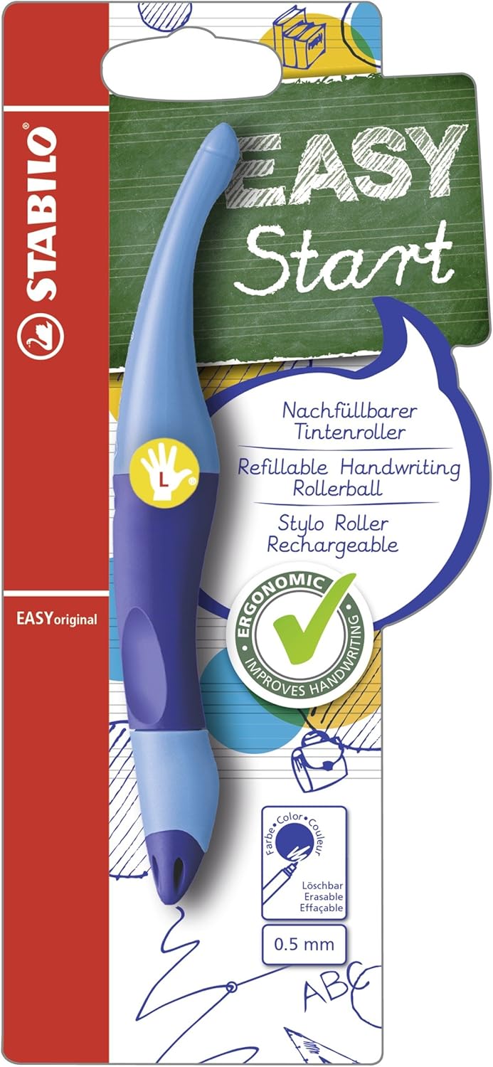Handwriting Pen - STABILO EASYoriginal Left Handed Dark Blue/Light Blue 1