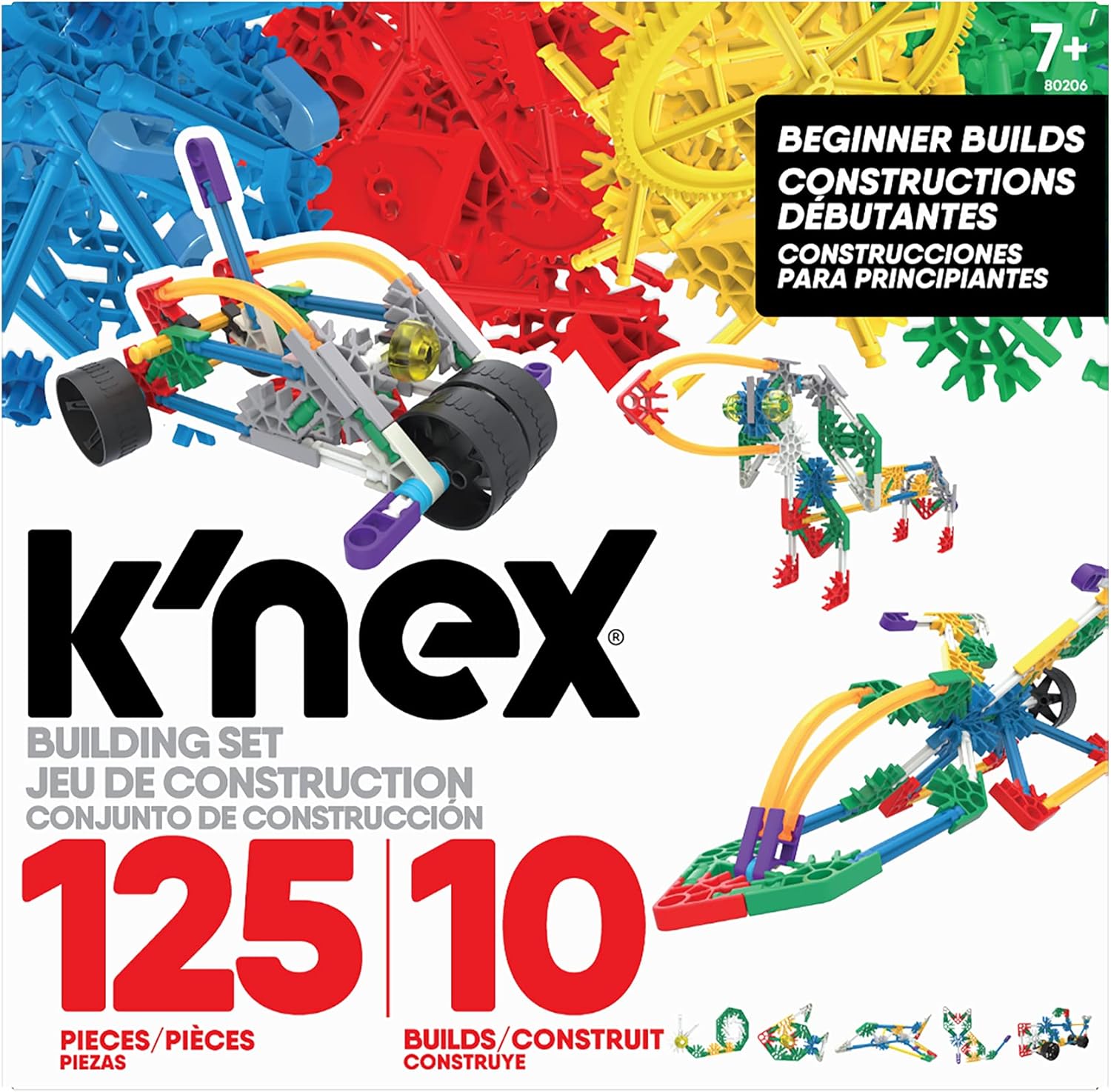 K"NEX Beginner Builds Building Set - 125-Piece Educational Toy for Kids 7+ 1