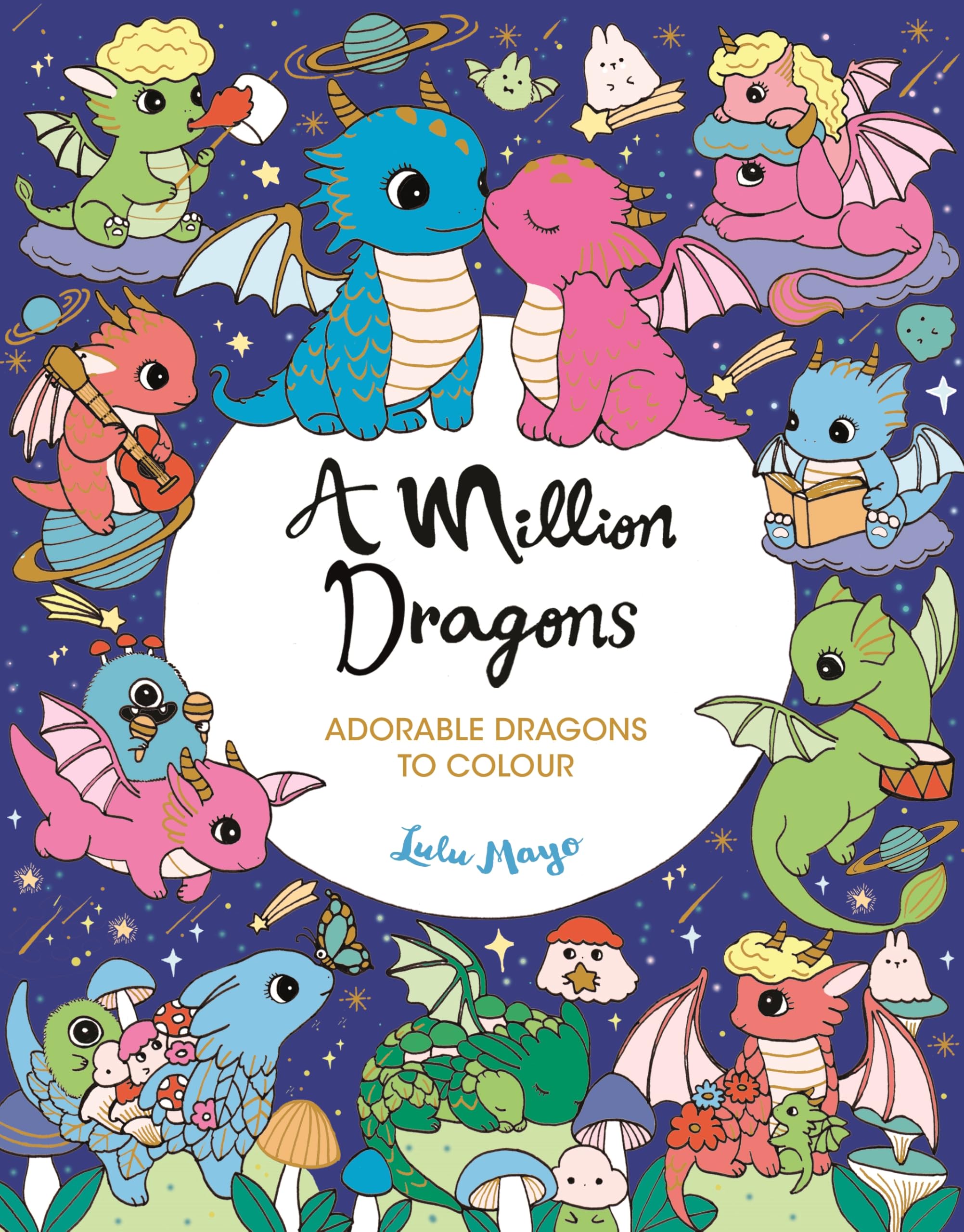 Michael O'Mara Books A Million Dragons Colouring Book | Paperback | 64 Pages