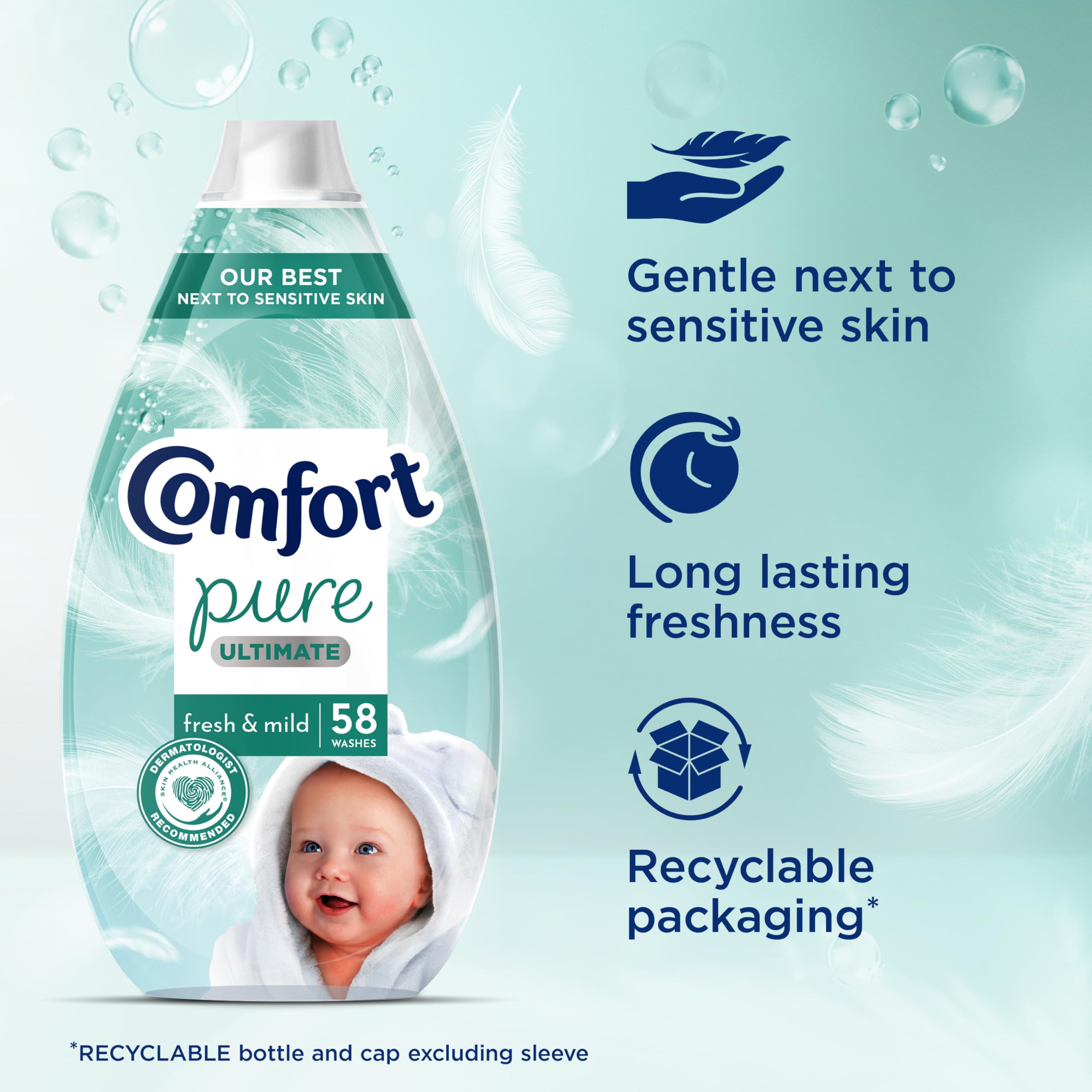 Comfort - Pure Ultimate Fresh &amp; Mild Ultrakonzentrierter Weichspüler 5