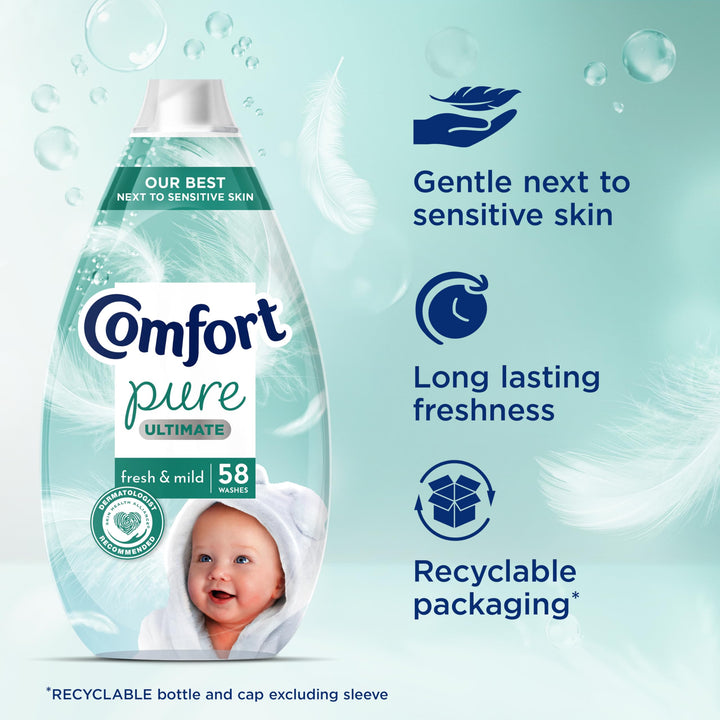 Comfort - Pure Ultimate Fresh & Mild Ultra Concentrated Fabric Conditioner