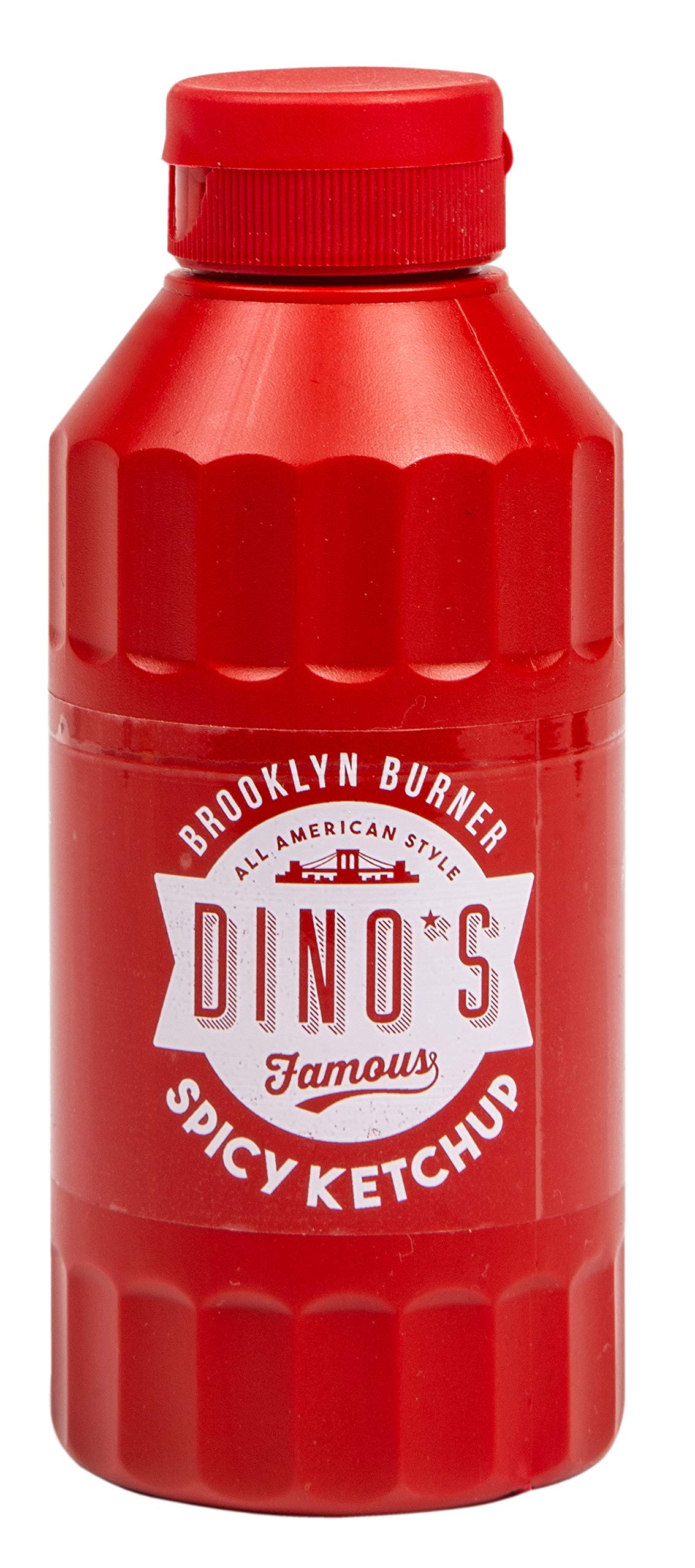 Dino's Famous Brooklyn Burner Spicy Ketchup - Bold & Fiery Smoky Ketchup for Hot Dogs, Fries & BBQ - 250g Bottle 1