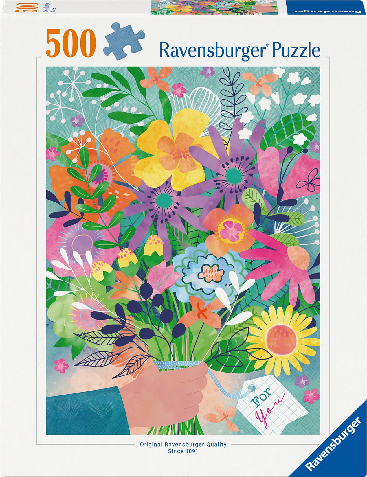 Ravensburger Flowers for You 500 Piece Jigsaw Puzzle | Glare-Free Finish | FSC Certified