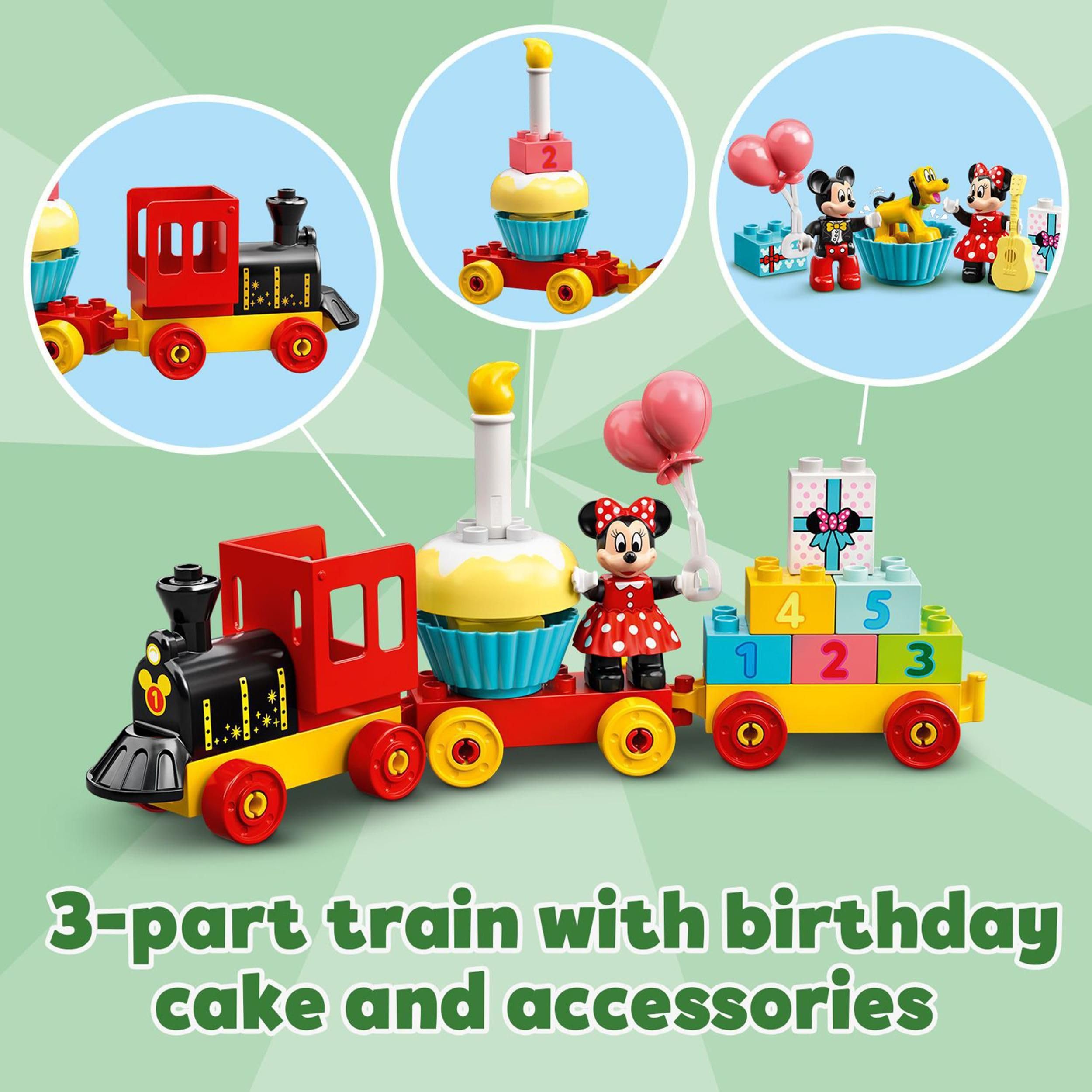 LEGO 10941 DUPLO Disney Mickey & Minnie Birthday Train Toy for Toddlers 2+ | 22 Pieces 3