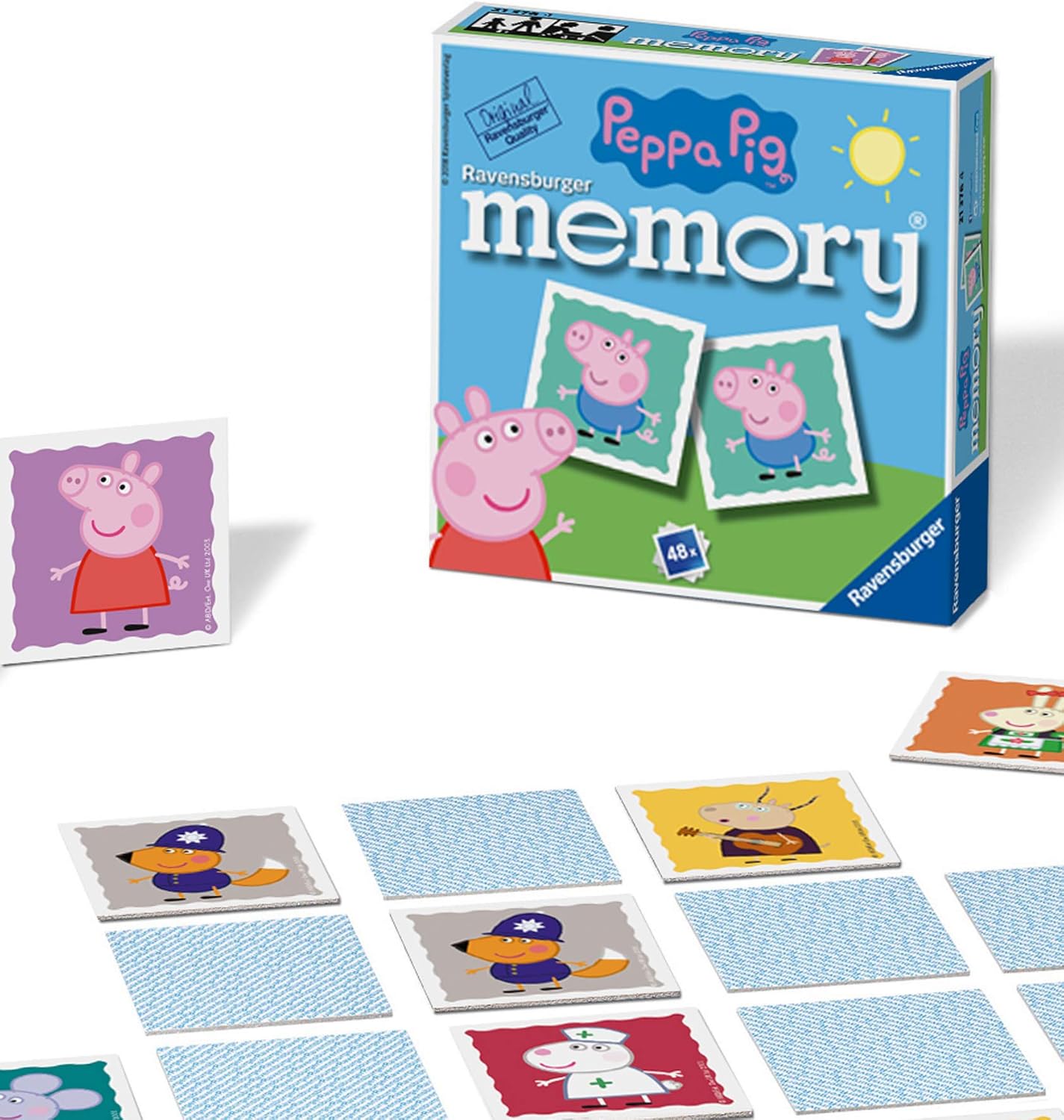 Ravensburger Peppa Pig Mini Memory Game - Matching Pairs Card Game for Kids 1