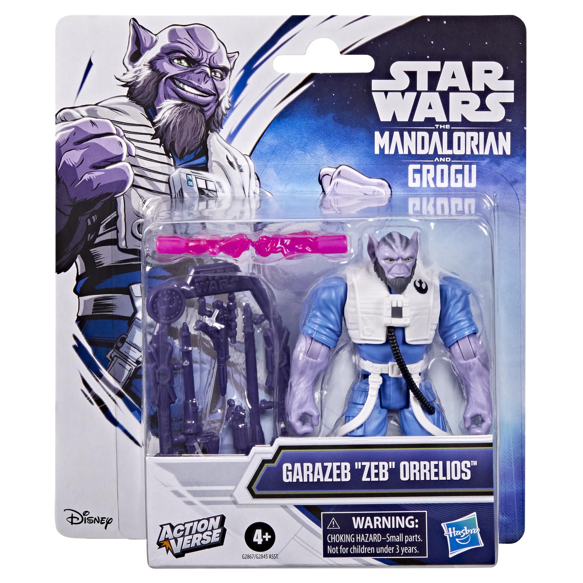 Star Wars Zeb Orrelios Action Figure - 11-cm Scale, Poseable, 4 Accessories | G2867 2